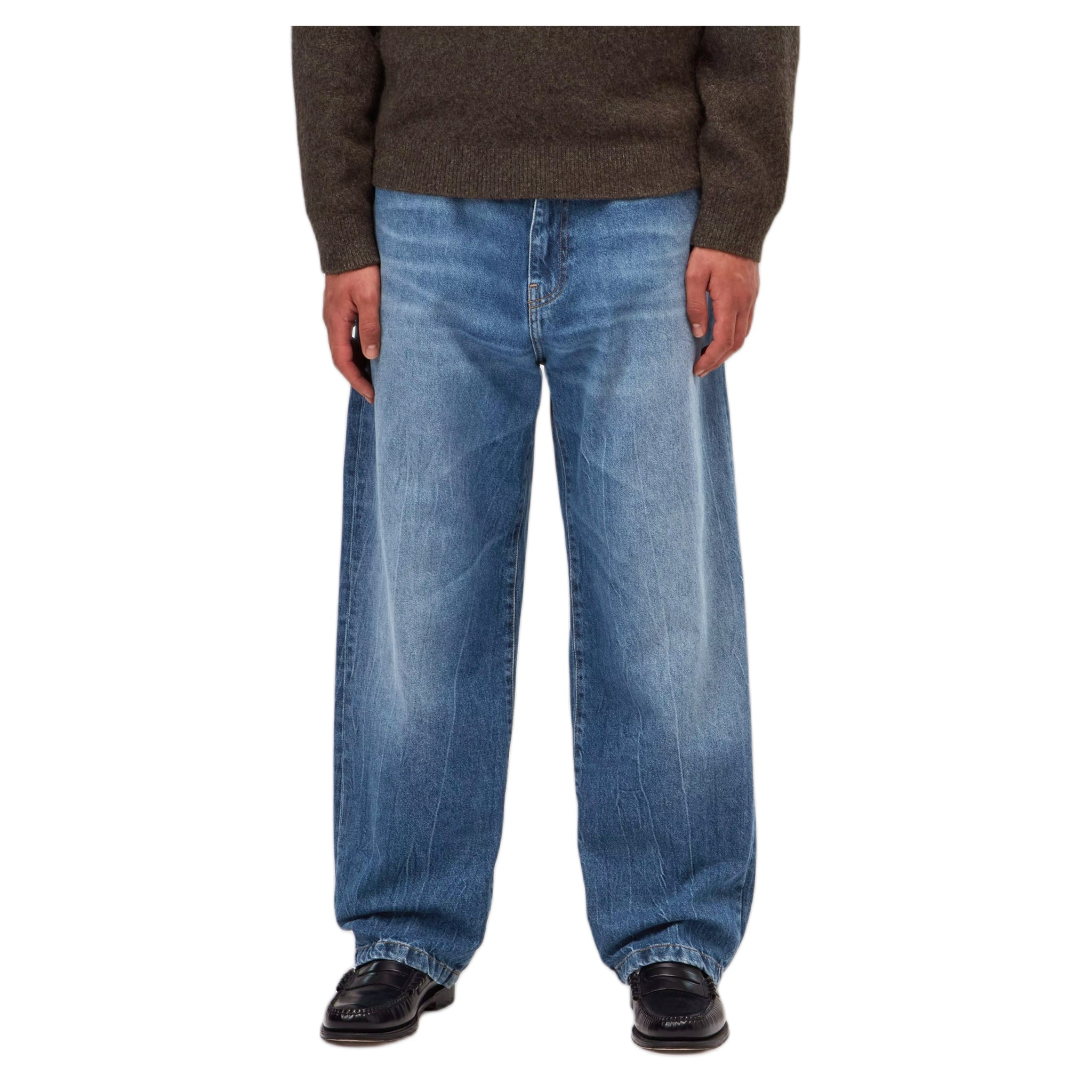 jeans carhartt wip landon pant - blue marble used wash