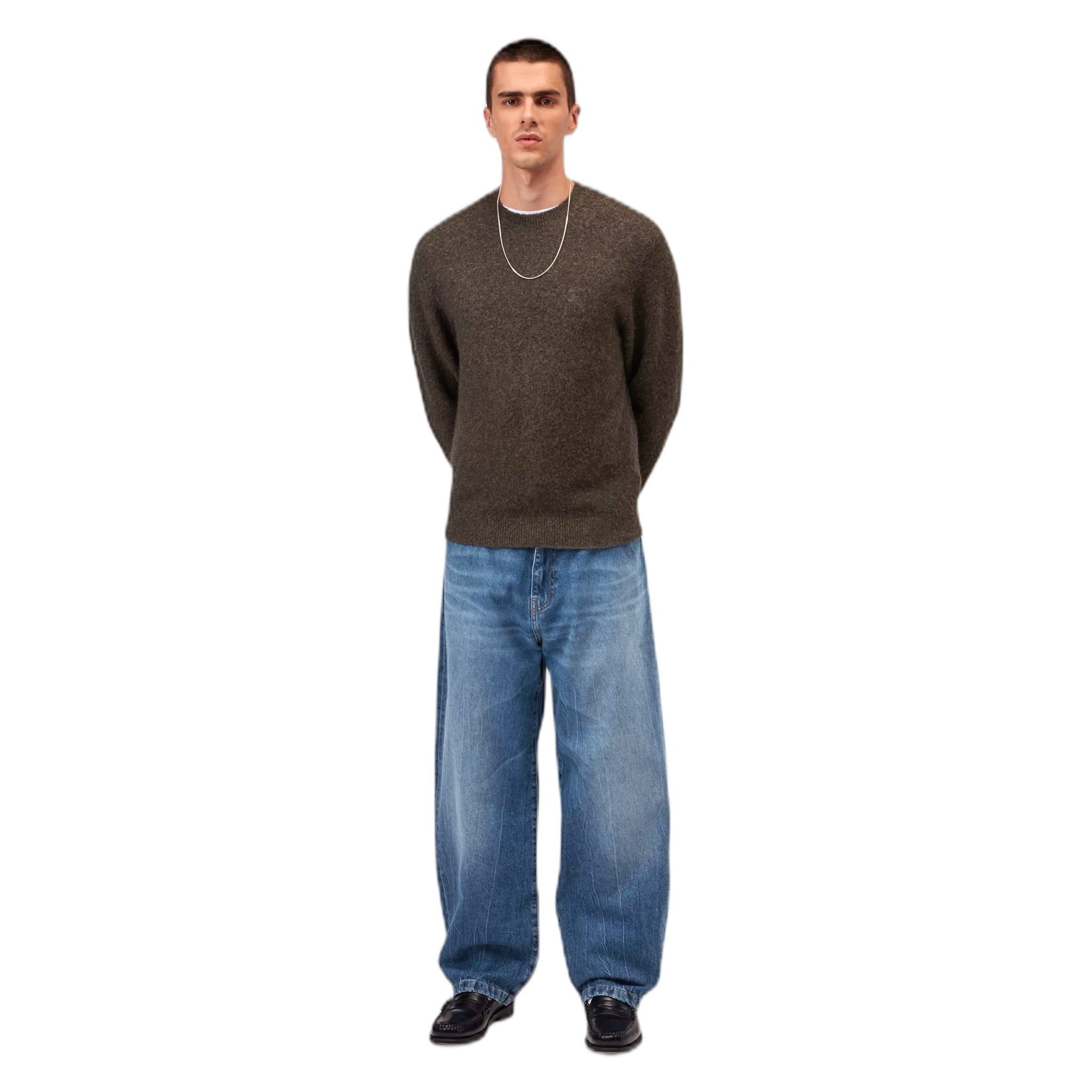 jeans carhartt wip landon pant - blue marble used wash