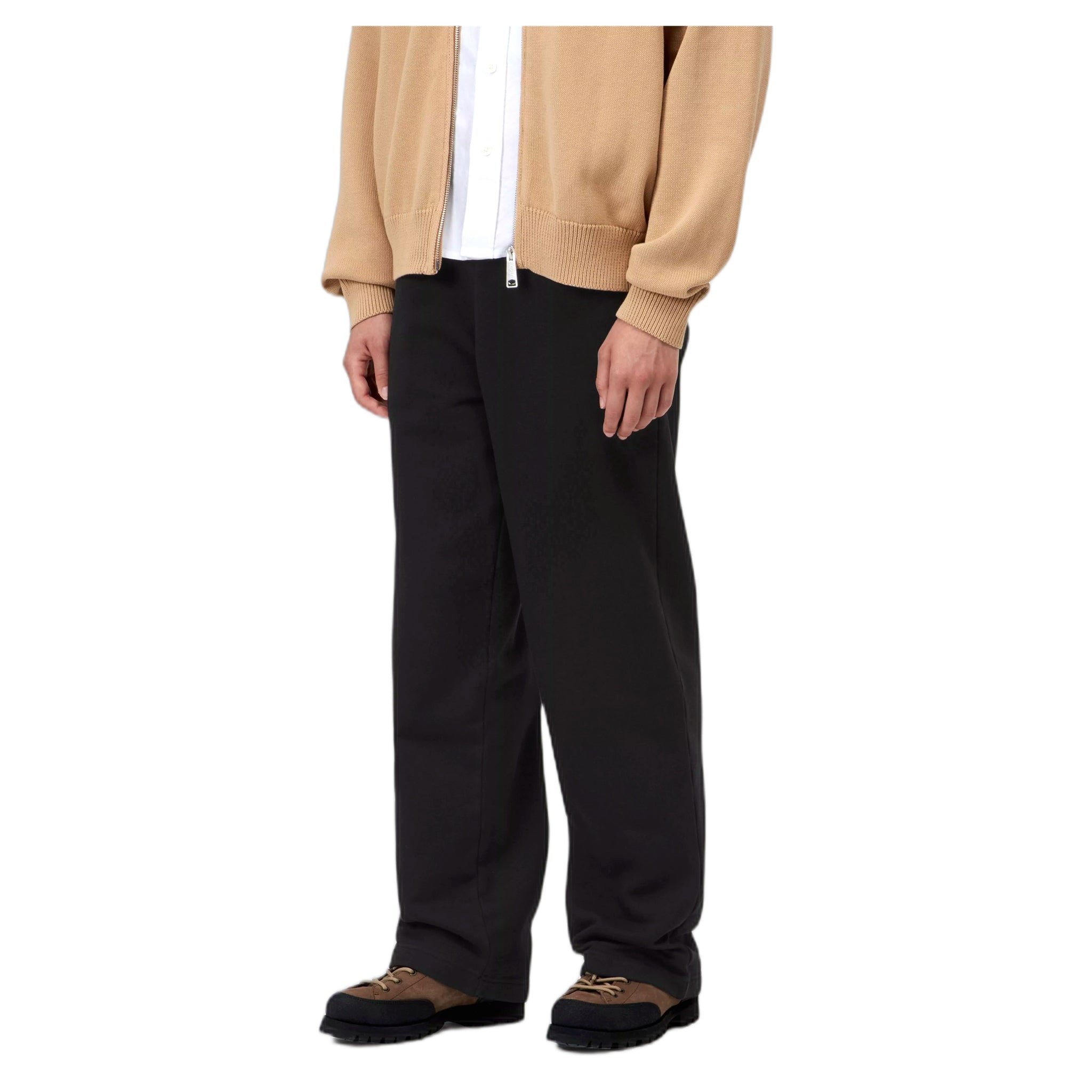 pants trousers Carhartt Wip w' cassie sweat pant - black/silver
