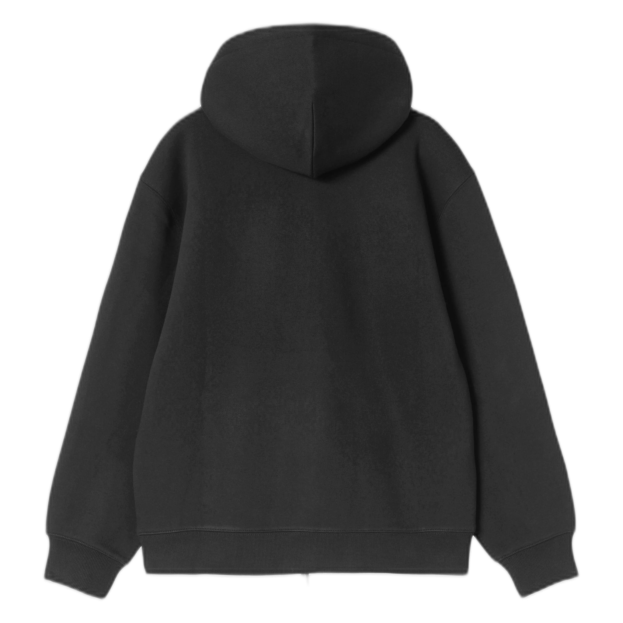 felpa carhartt wip w' hd small heart patch jkt - black/black