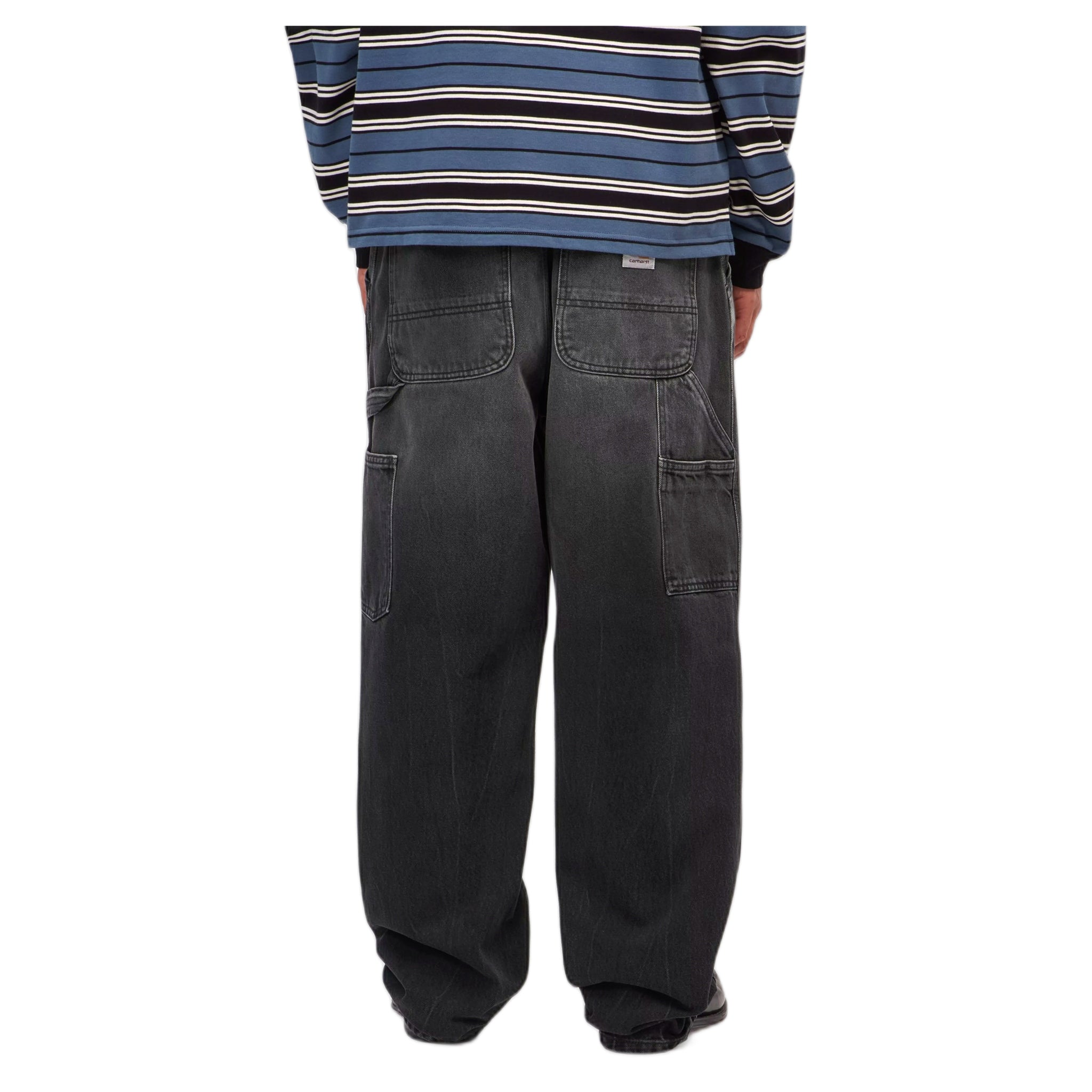 jeans jeans Carhartt Wip single knee pant - black marble used wash