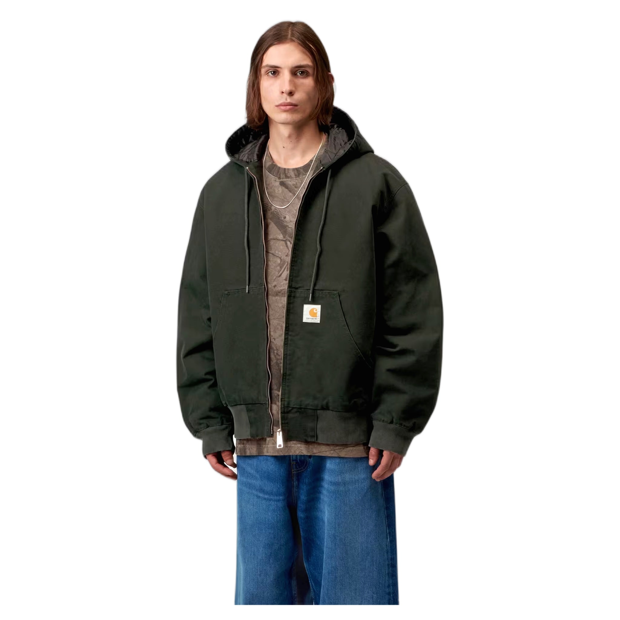 giacca carhartt wip og active jacket - raven stone canvas