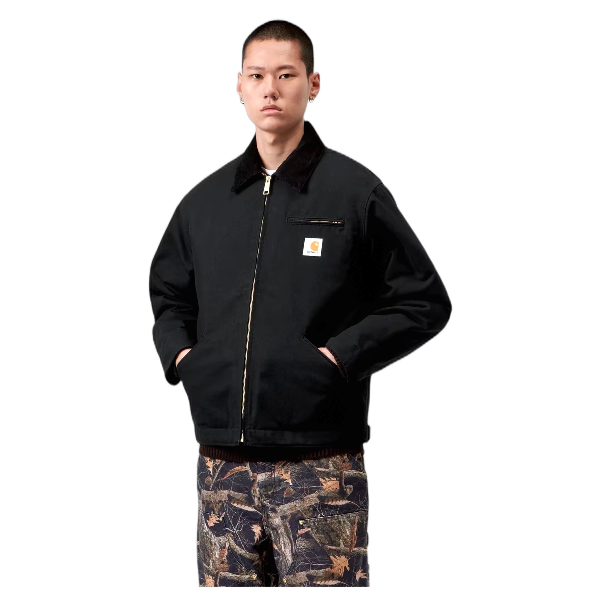 jacket Carhartt Wip og detroit jacket - black / black rigid