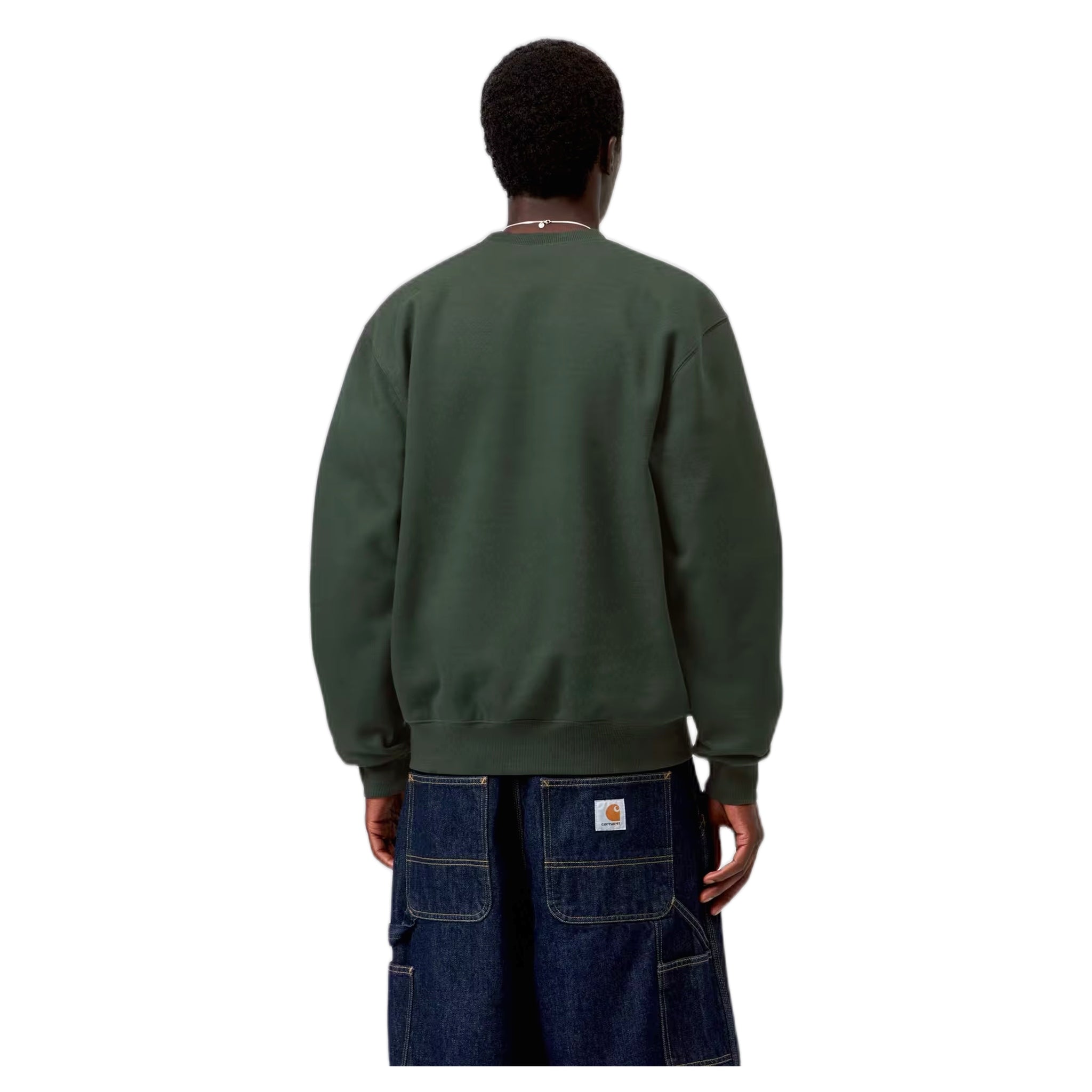felpa carhartt wip carhartt sweat - dark scarab / palisander