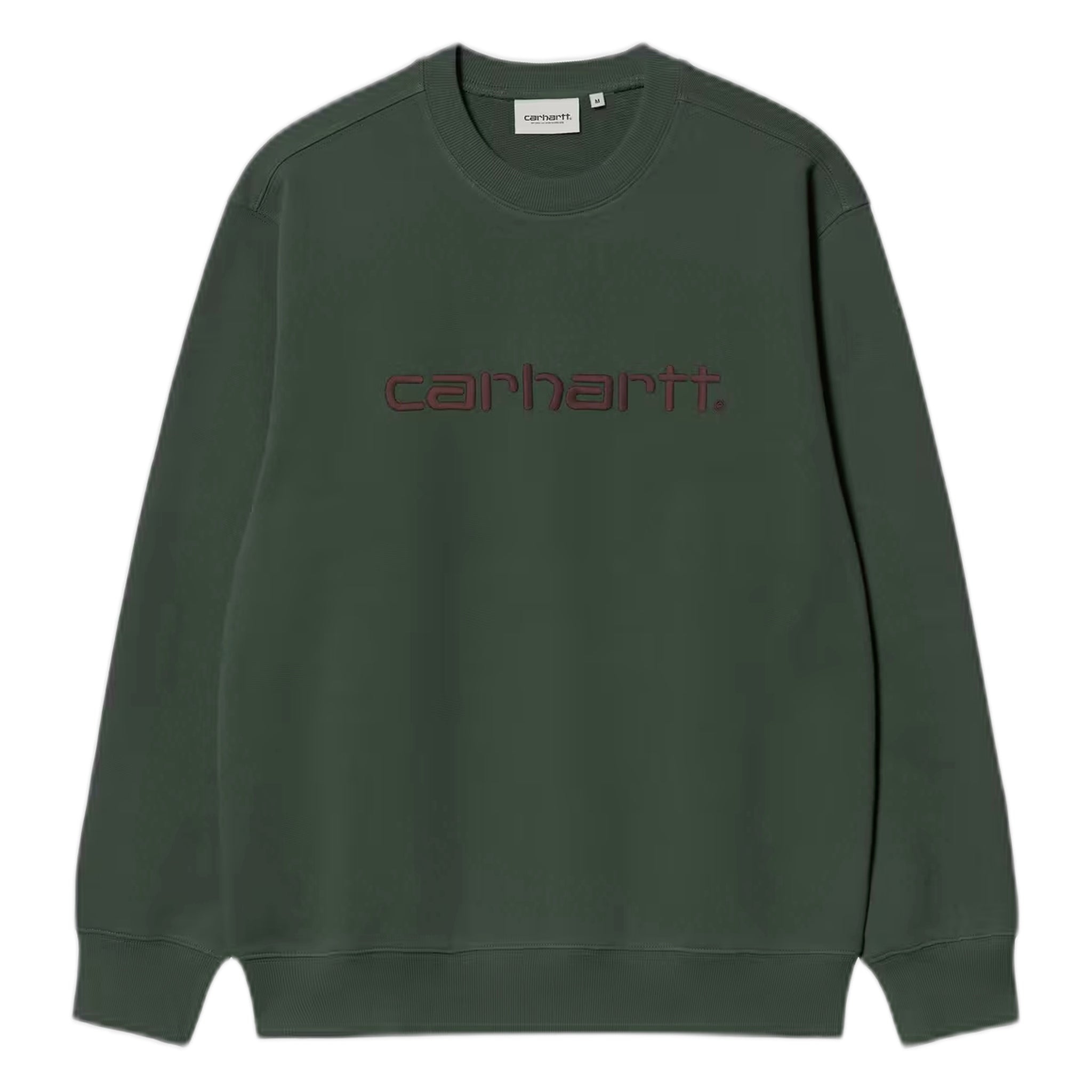 felpa carhartt wip carhartt sweat - dark scarab / palisander