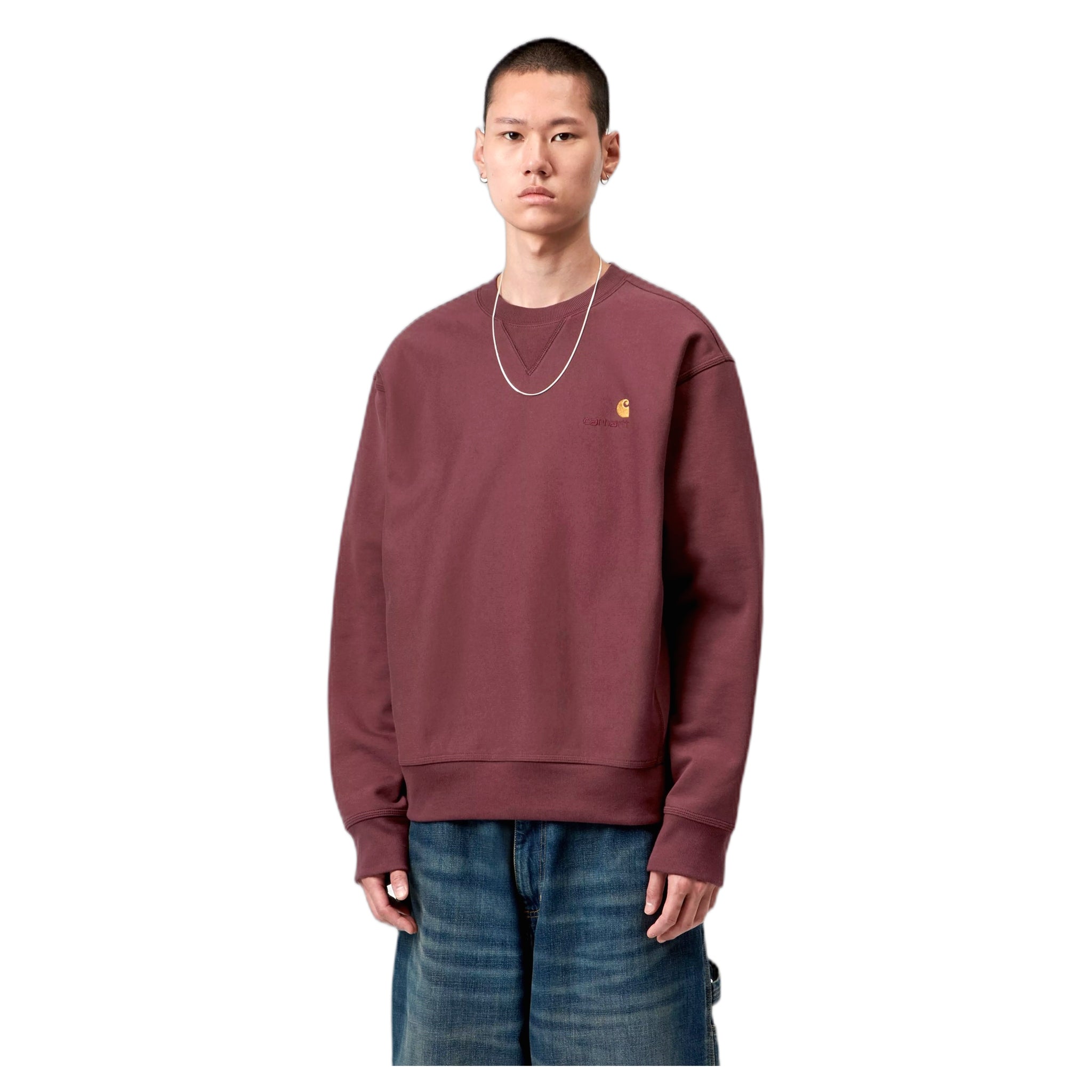fenol Carhartt Wip sudadera de guion americano - amarone