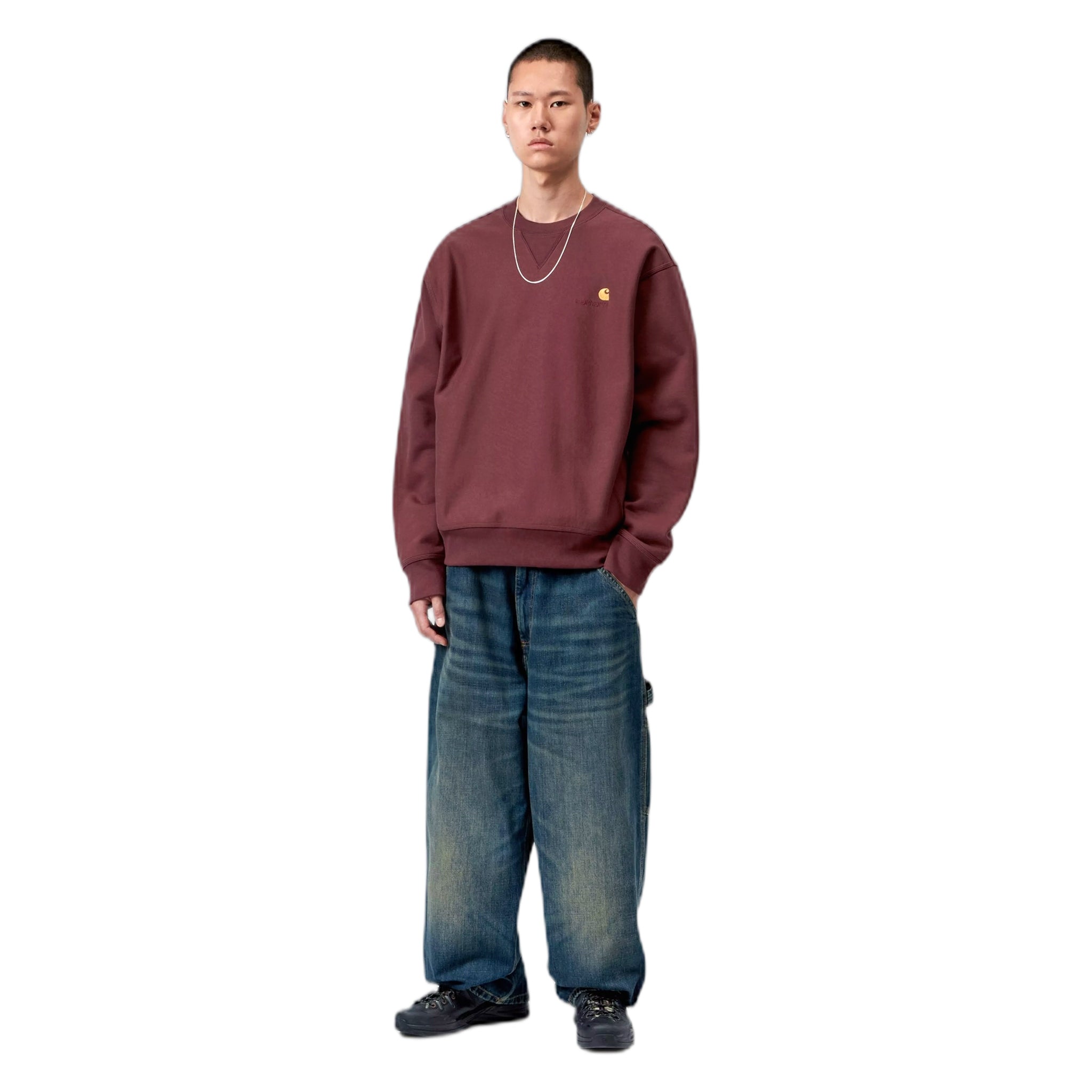 fenol Carhartt Wip sudadera de guion americano - amarone