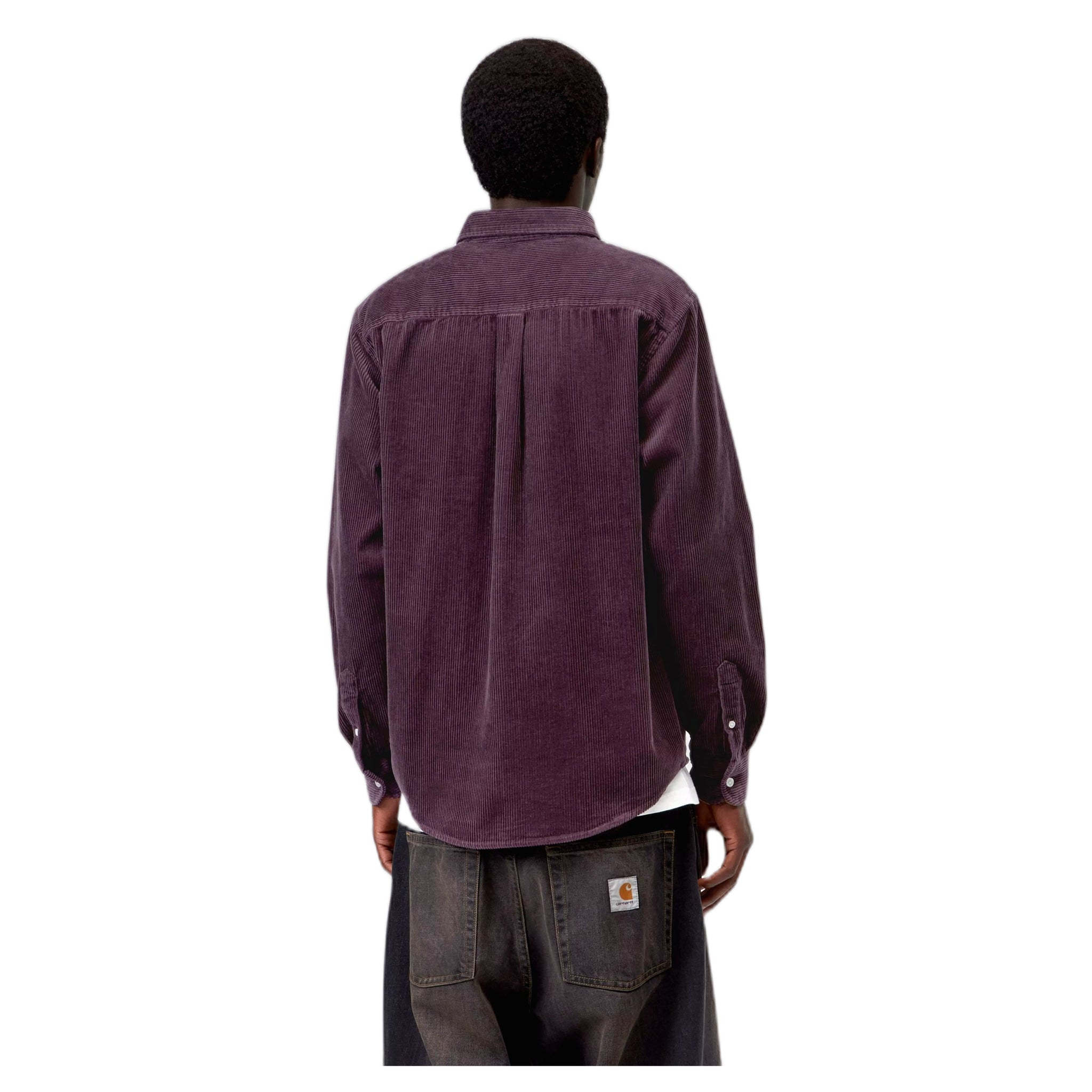 camicia carhartt wip l/s madison cord shirt - cozy purple