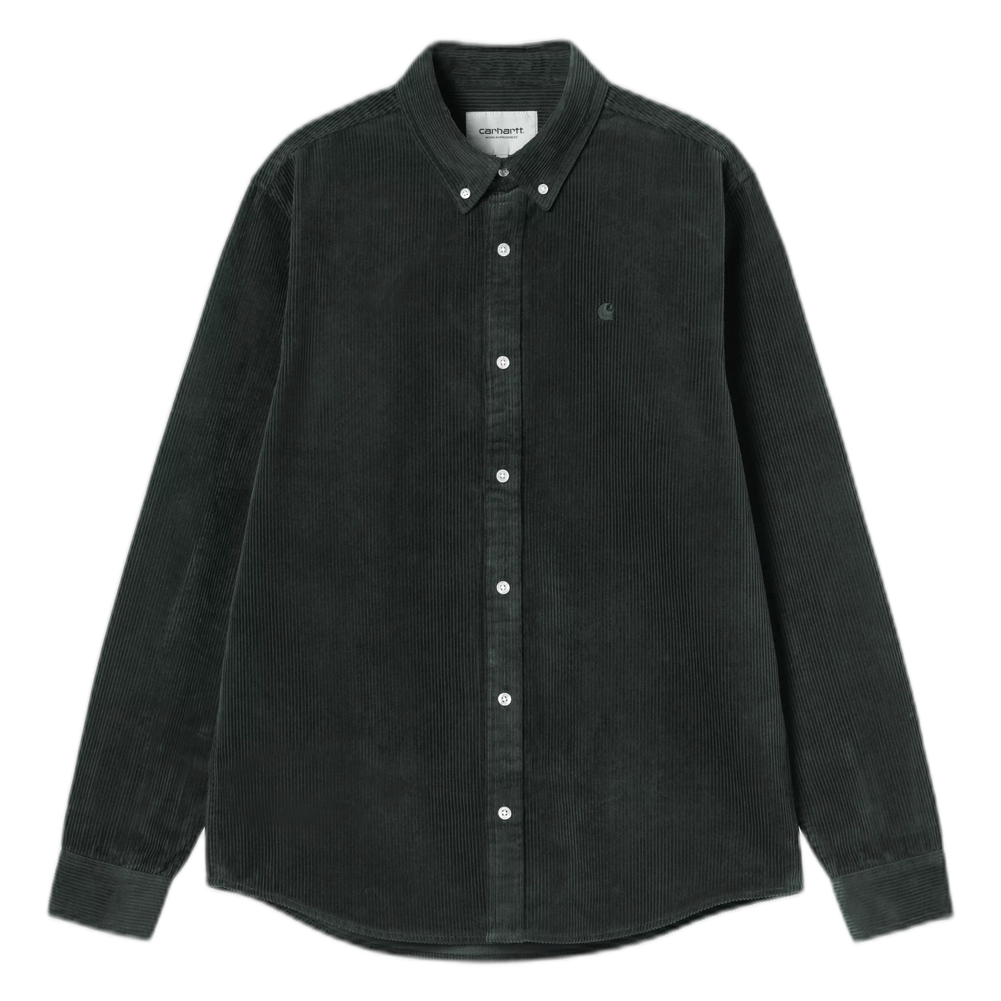 Camiseta Carhartt Wip l/s madison cordón camisa - raven