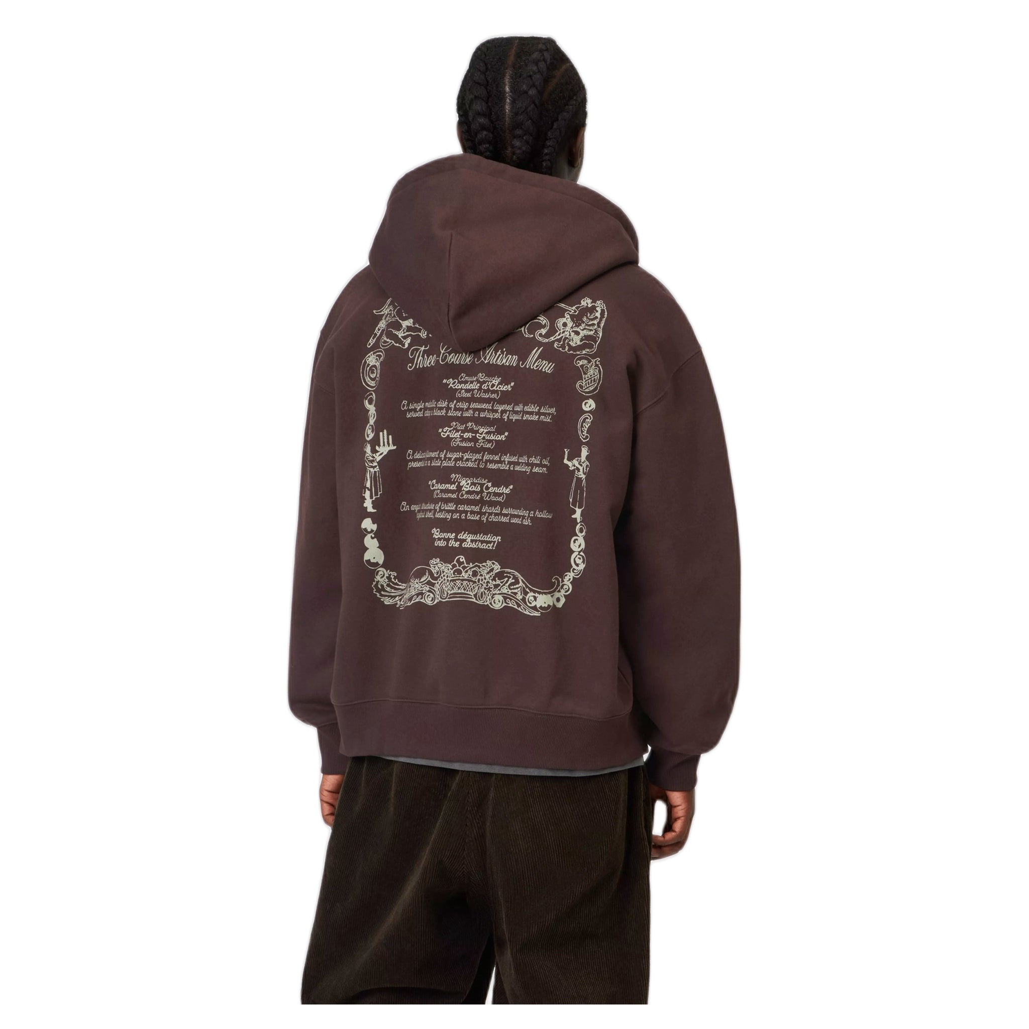 fenol Carhartt Wip chaqueta con capucha chez - palisander gris /