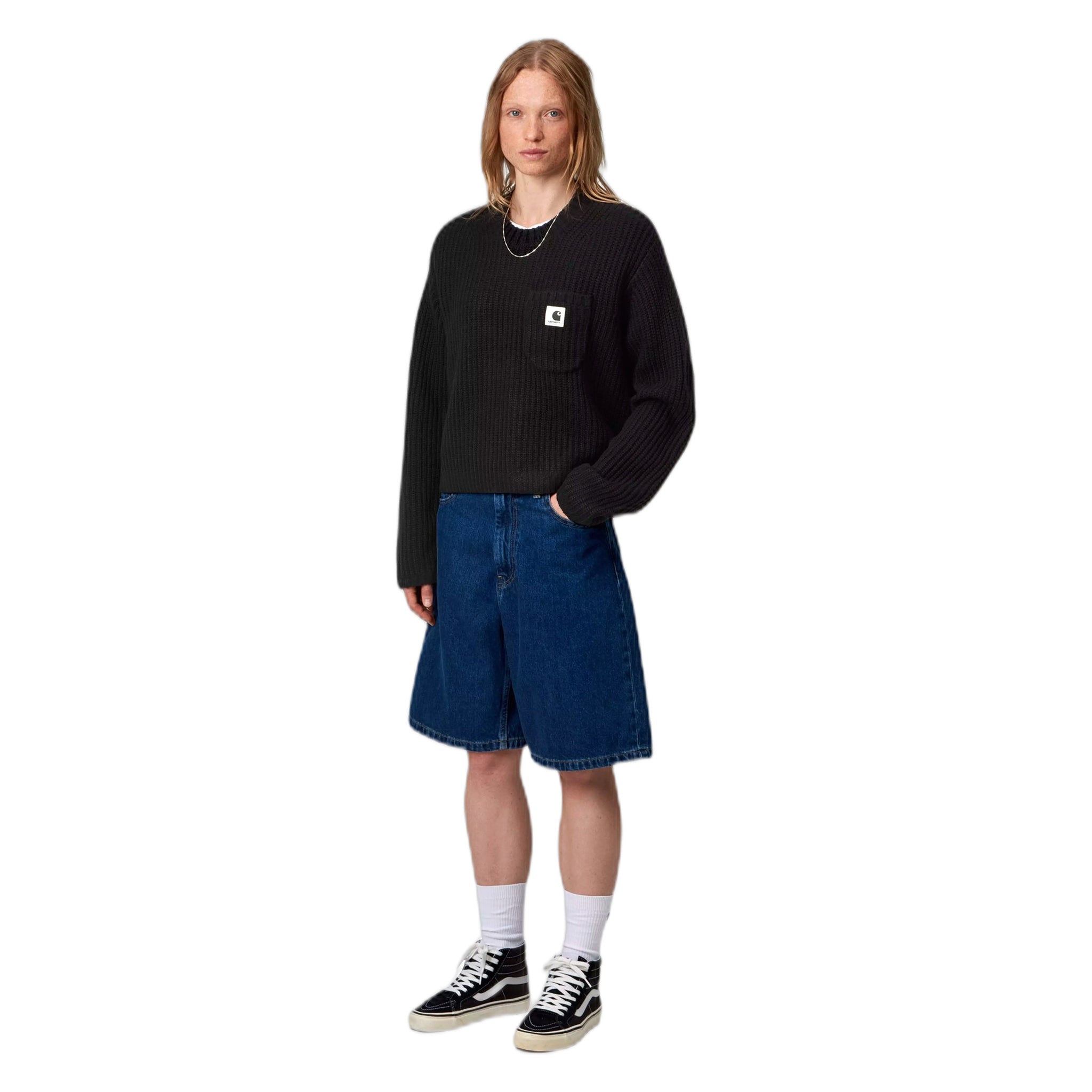 sweater Carhartt Wip w' aim sweater - black