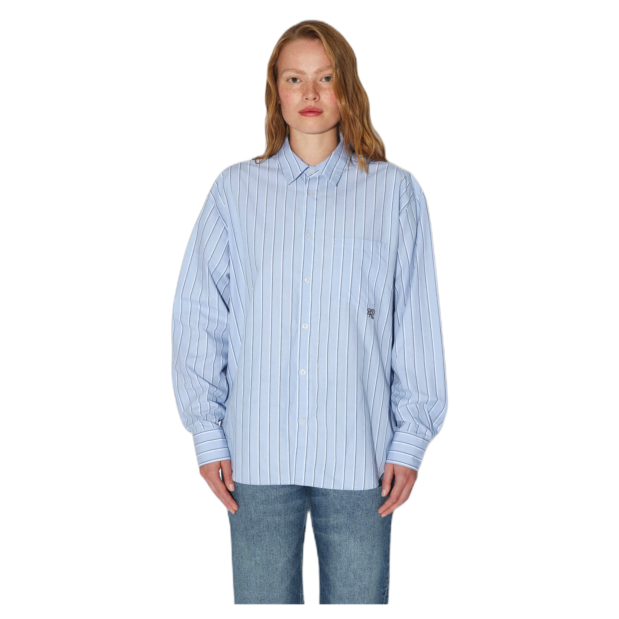 camicia dr.denim wes shirt - blue stripe
