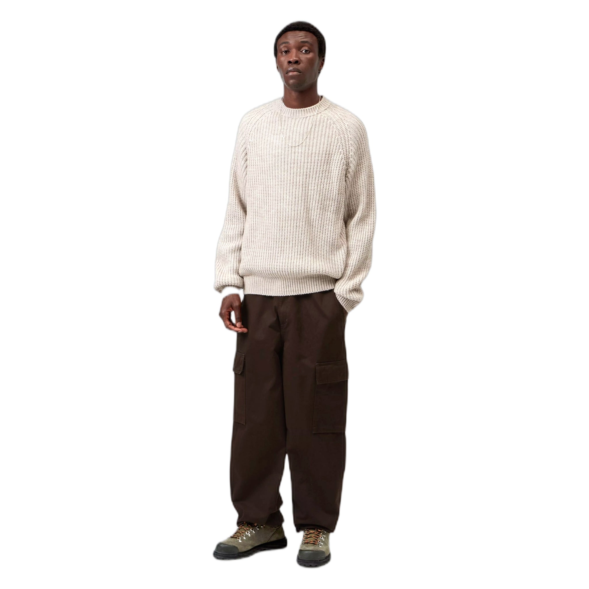 maglione carhartt wip firth sweater- fleur de sel