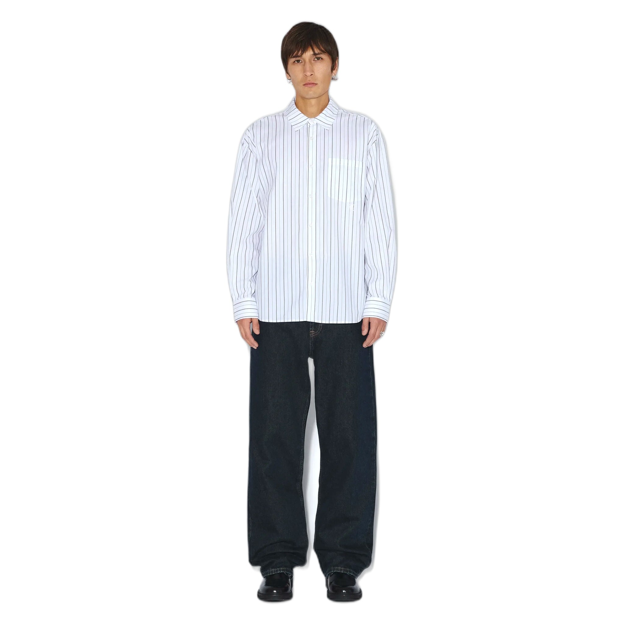 Hemd dr.denim wes Hemd - ecru tan stripe