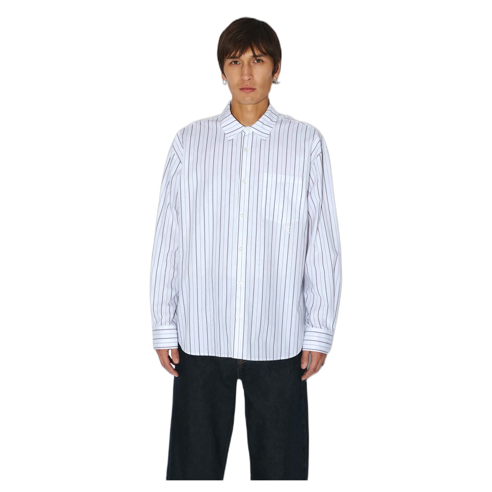 Hemd dr.denim wes Hemd - ecru tan stripe