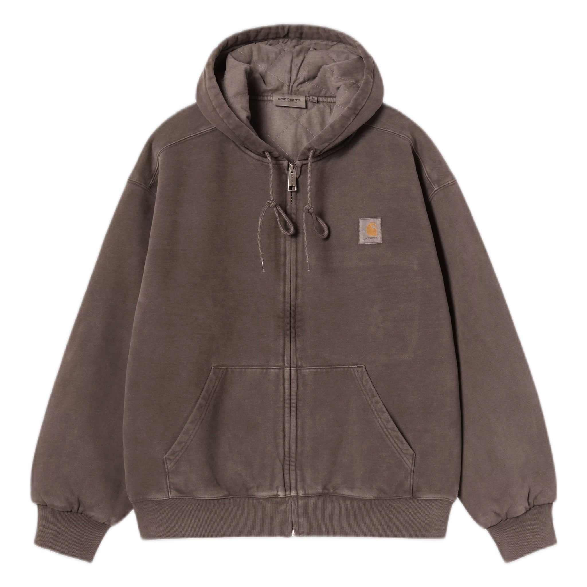 phenol Carhartt Wip hooded view jacket - tobacco garment dyed