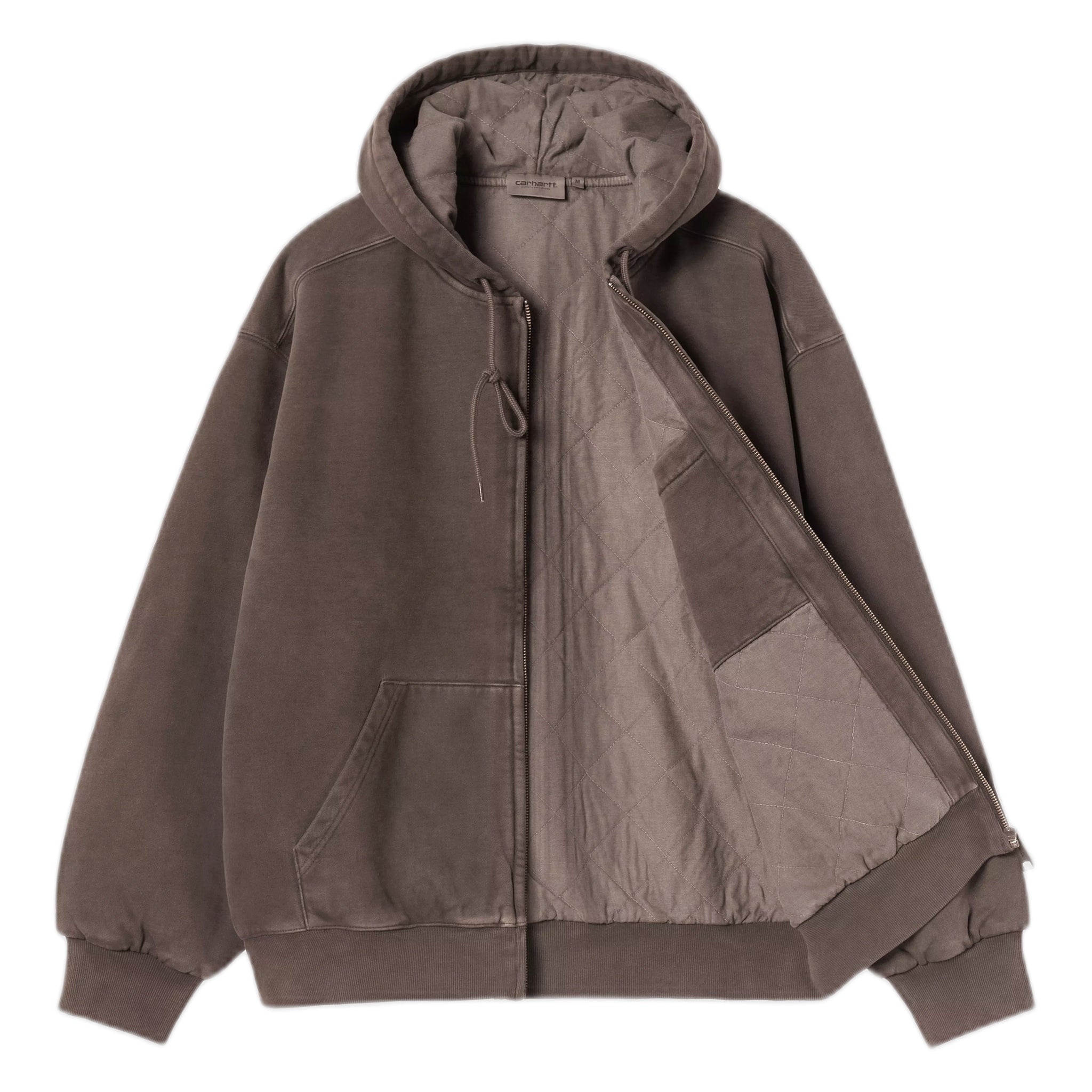 phenol Carhartt Wip hooded view jacket - tobacco garment dyed