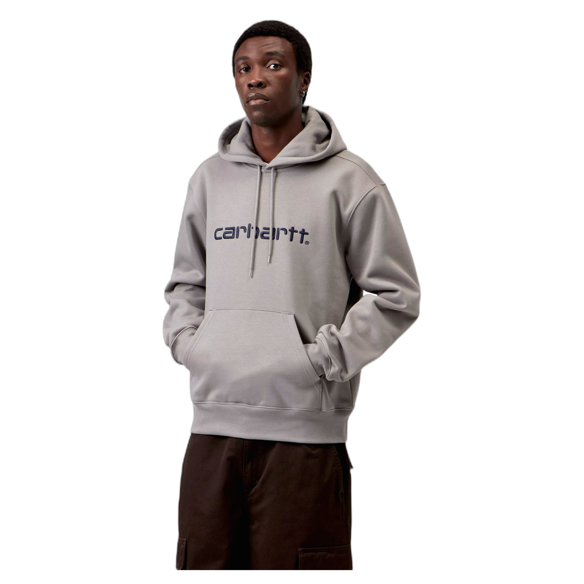 sudadera carharrtt wip sudadera de carhartt capucha - gris sombra / oscuro marina