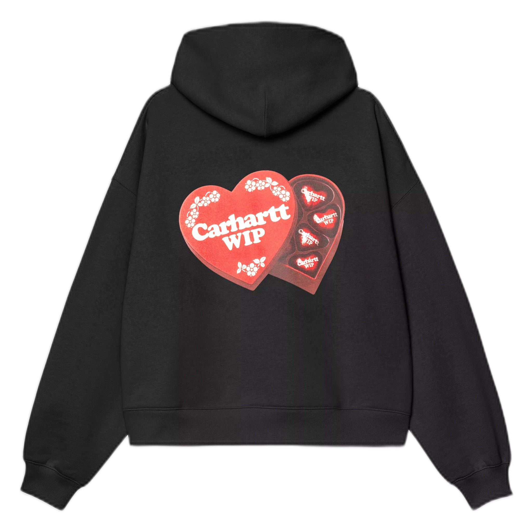 fenol Carhartt Wip w' sudor de la caja del sombrero encapuchado - negro