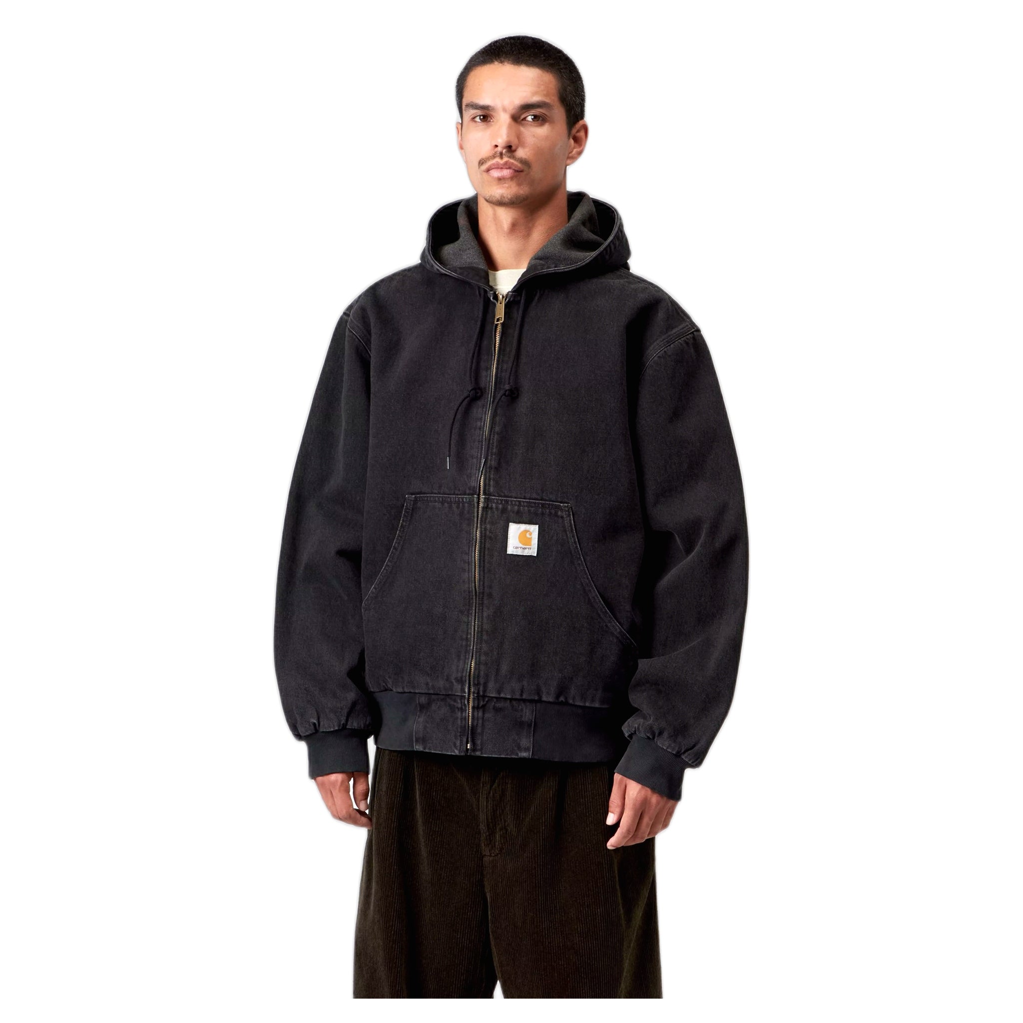jacket Carhartt Wip og active jacket - black stone washed