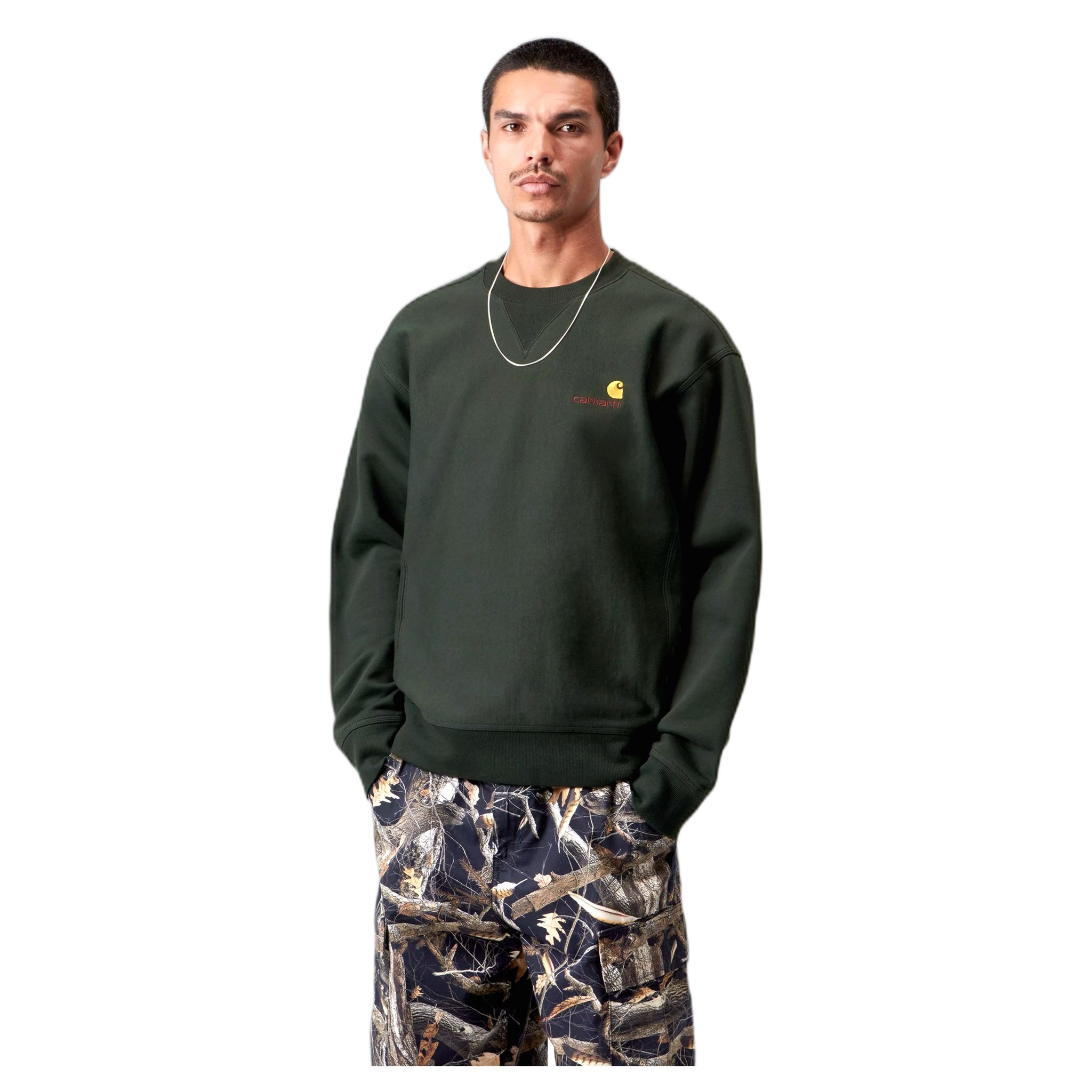 fenol Carhartt Wip sudadera de guion americano - raven