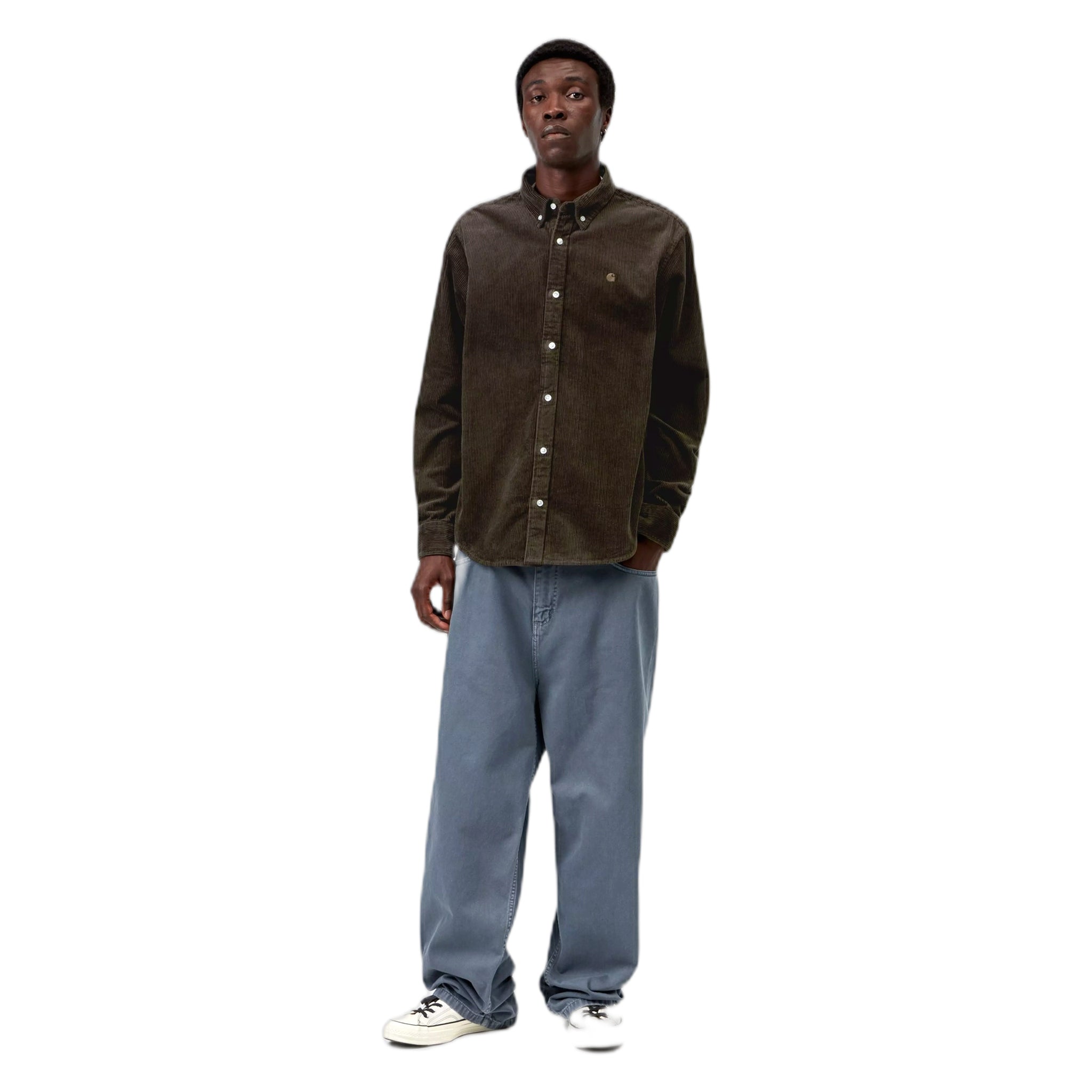Camiseta Carhartt Wip I/s madison cordón camisa - tabaco