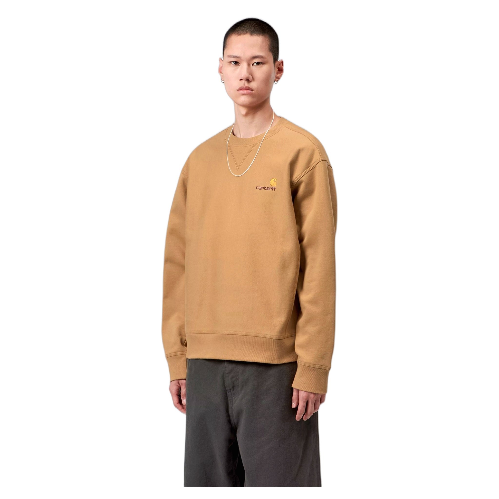 fenol Carhartt Wip sudadera de guion americano - wip polvoy h marrón