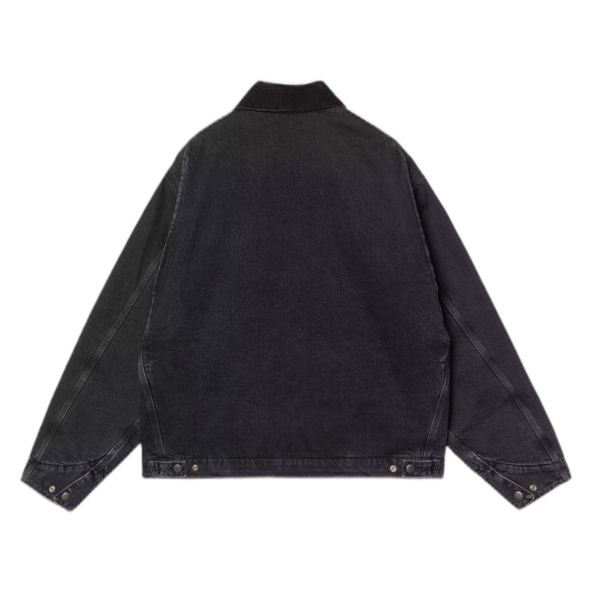 giacca carhartt wip og detroit jacket - black / black stone washed
