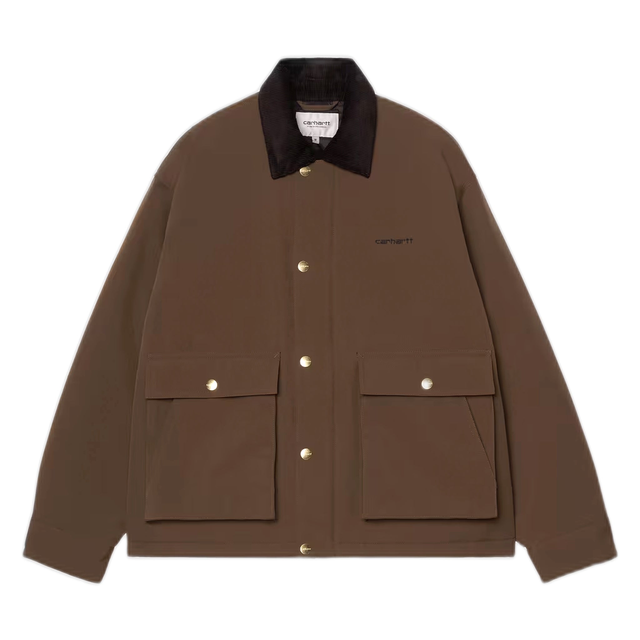 giacca carhartt wip quentin jacket - tobacco / black