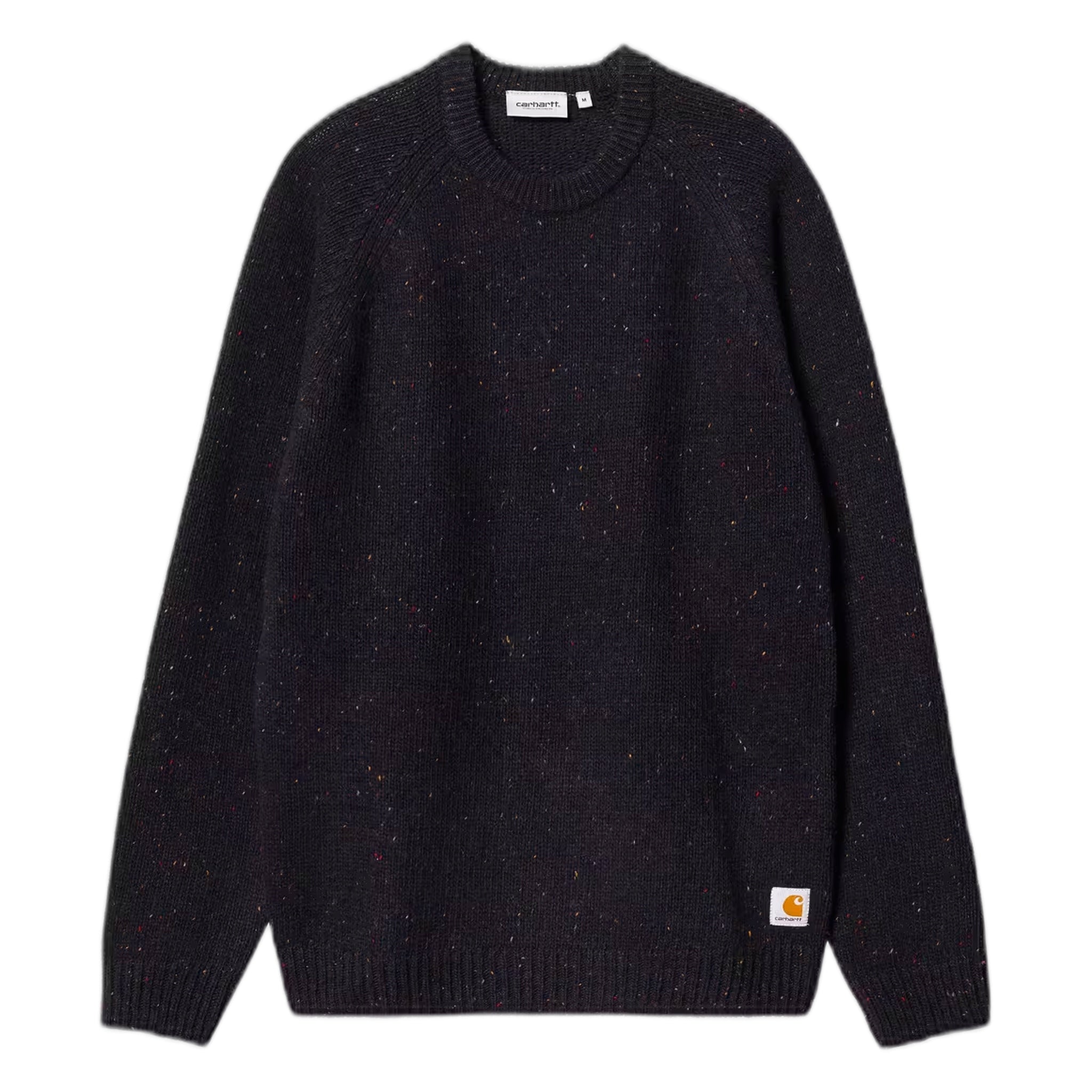 maglione carhartt wip anglistic sweater - speckled dark navy
