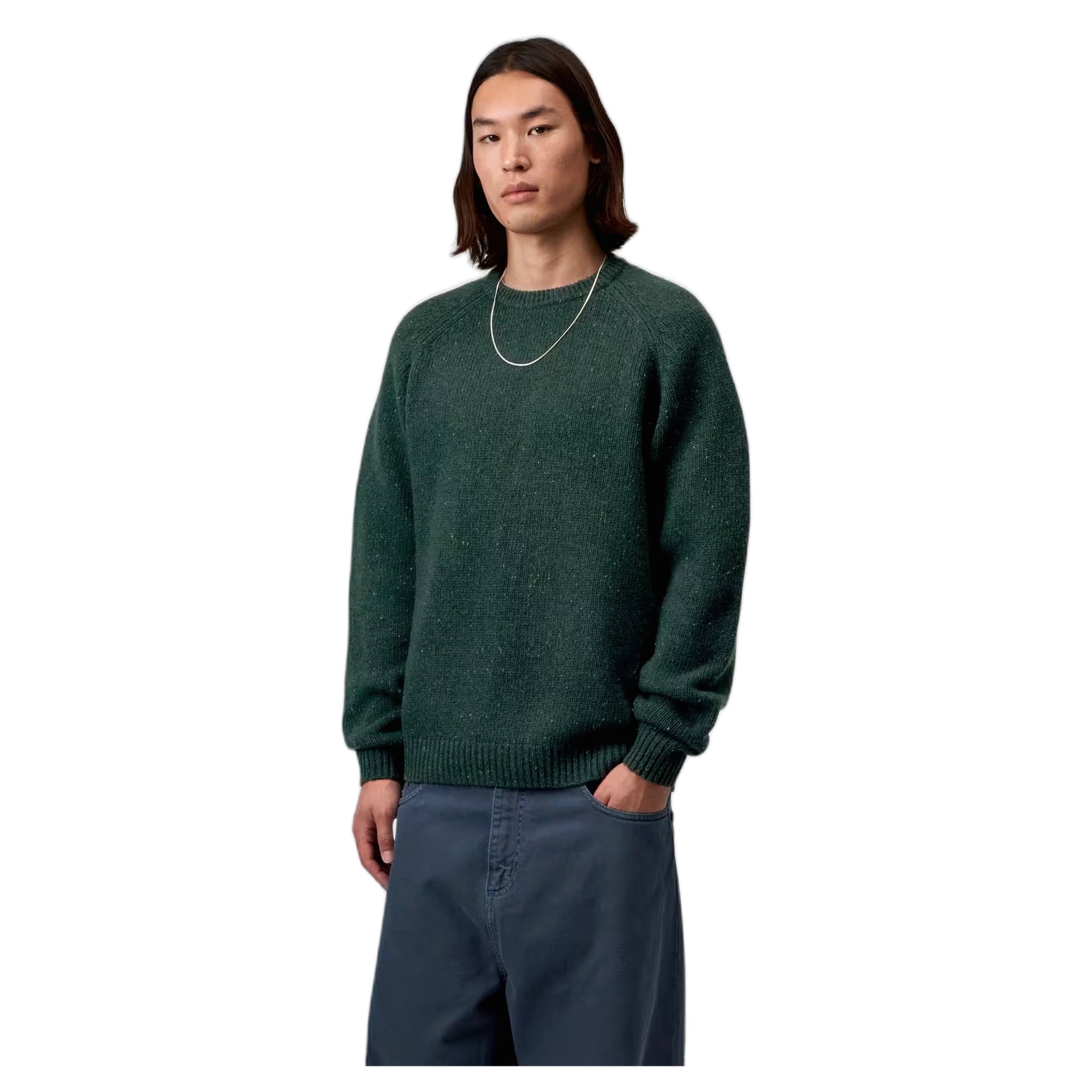 jersey Carhartt Wip suéter anglistico - escarabajo oscuro