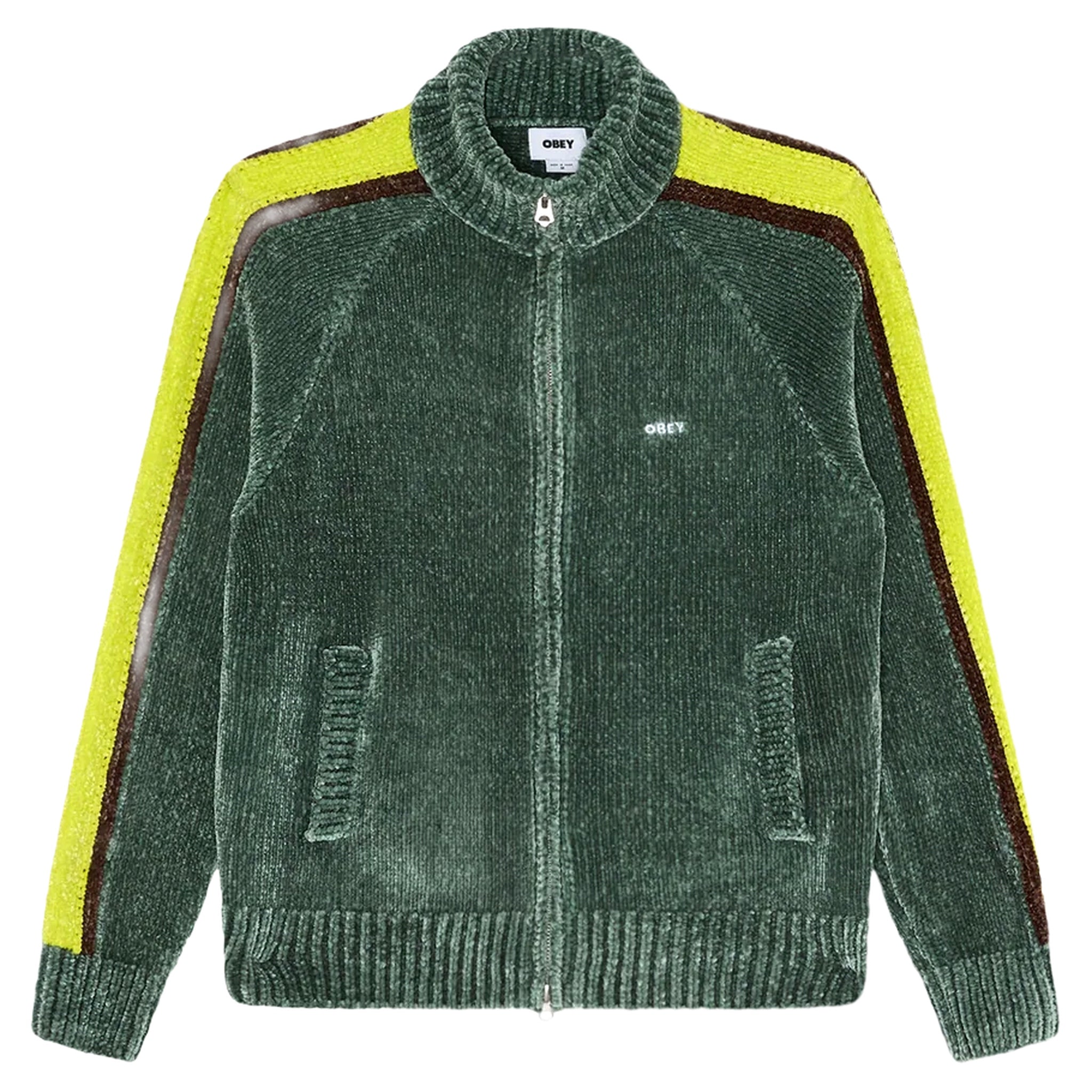 Cardigan Obey suéter de cremallera varen - bosque oscuro multi