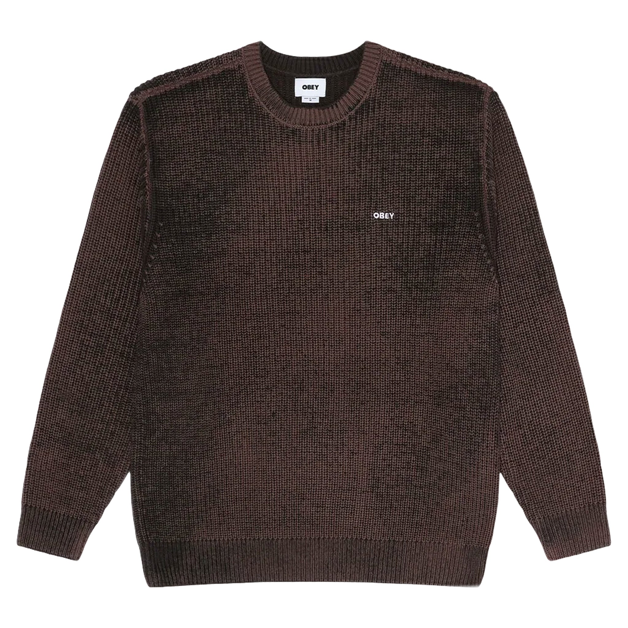 maglione obey spray effect sweater - morel multi