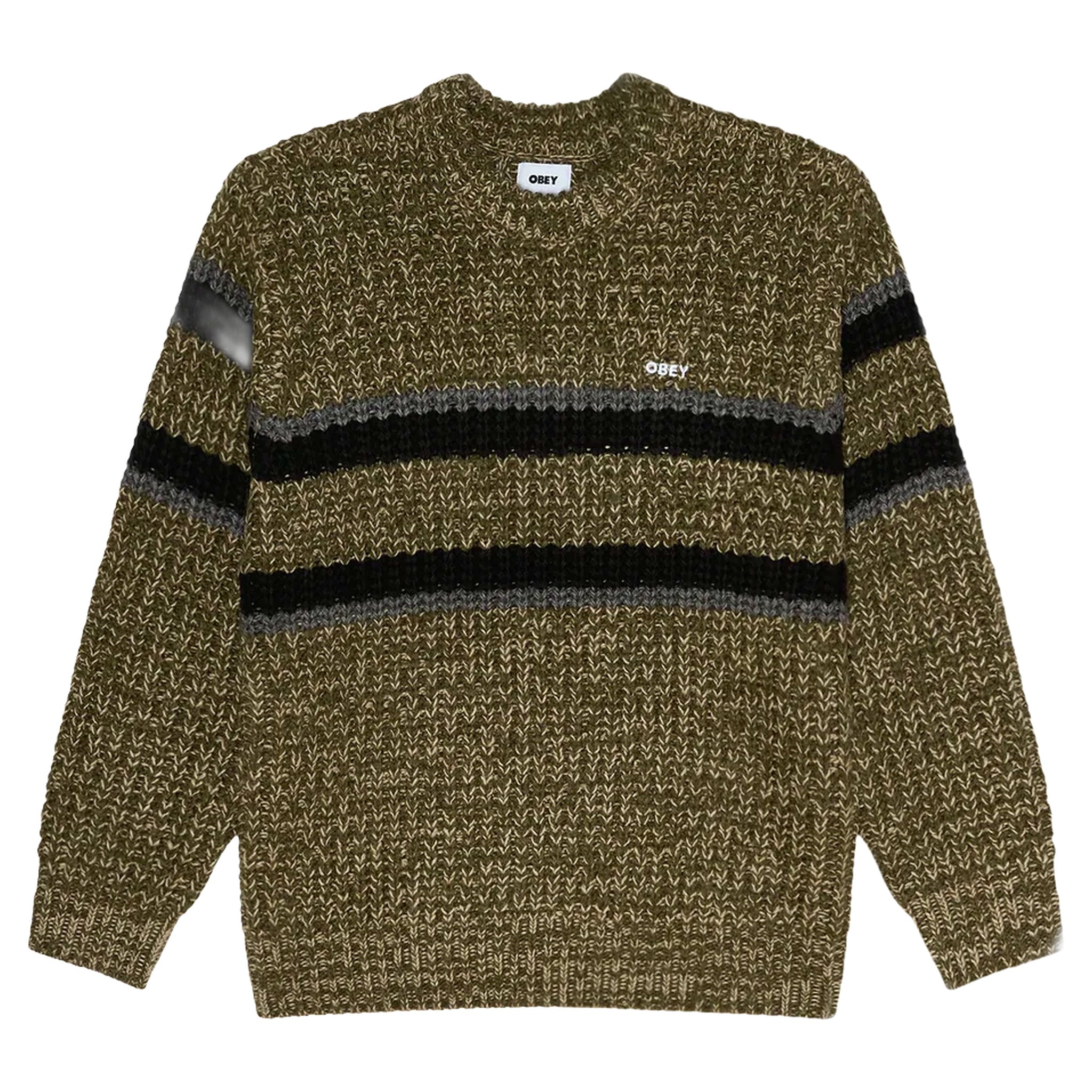 maglione obey alden sweater - green multi