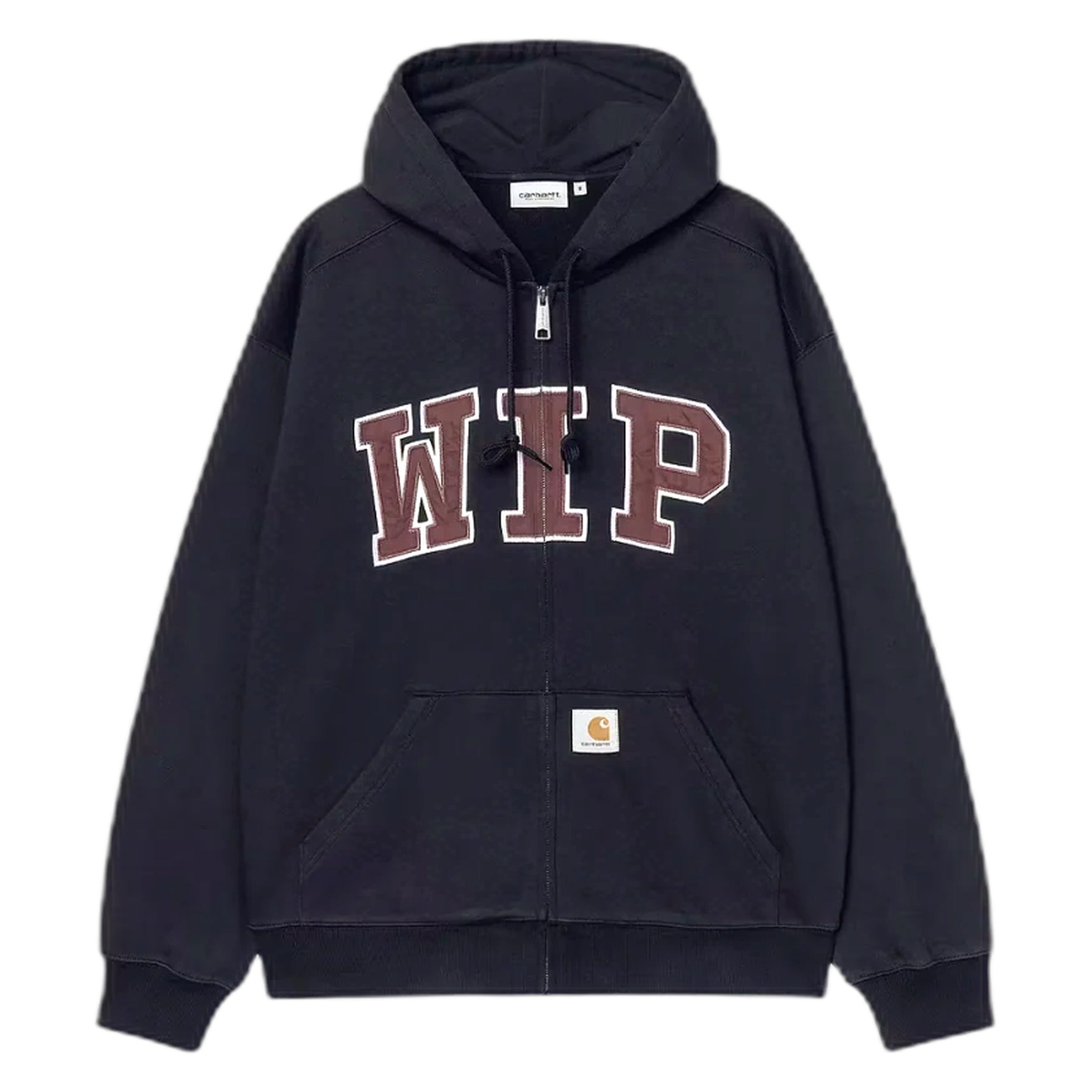 phenol Carhartt Wip hooded wip sweat jacket - dark navy stone washed