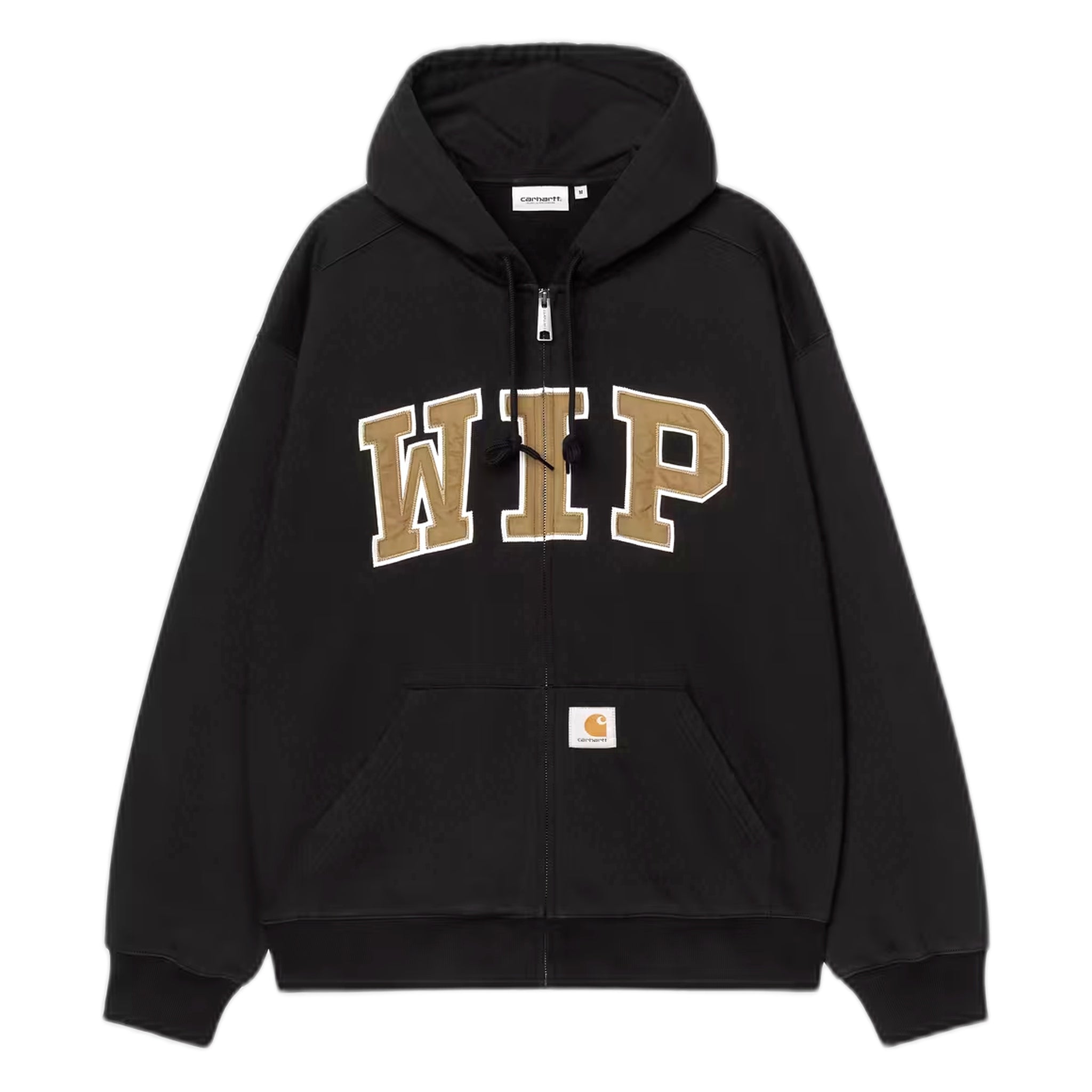 phenol Carhartt Wip hooded wip sweat jacket - black stone washed
