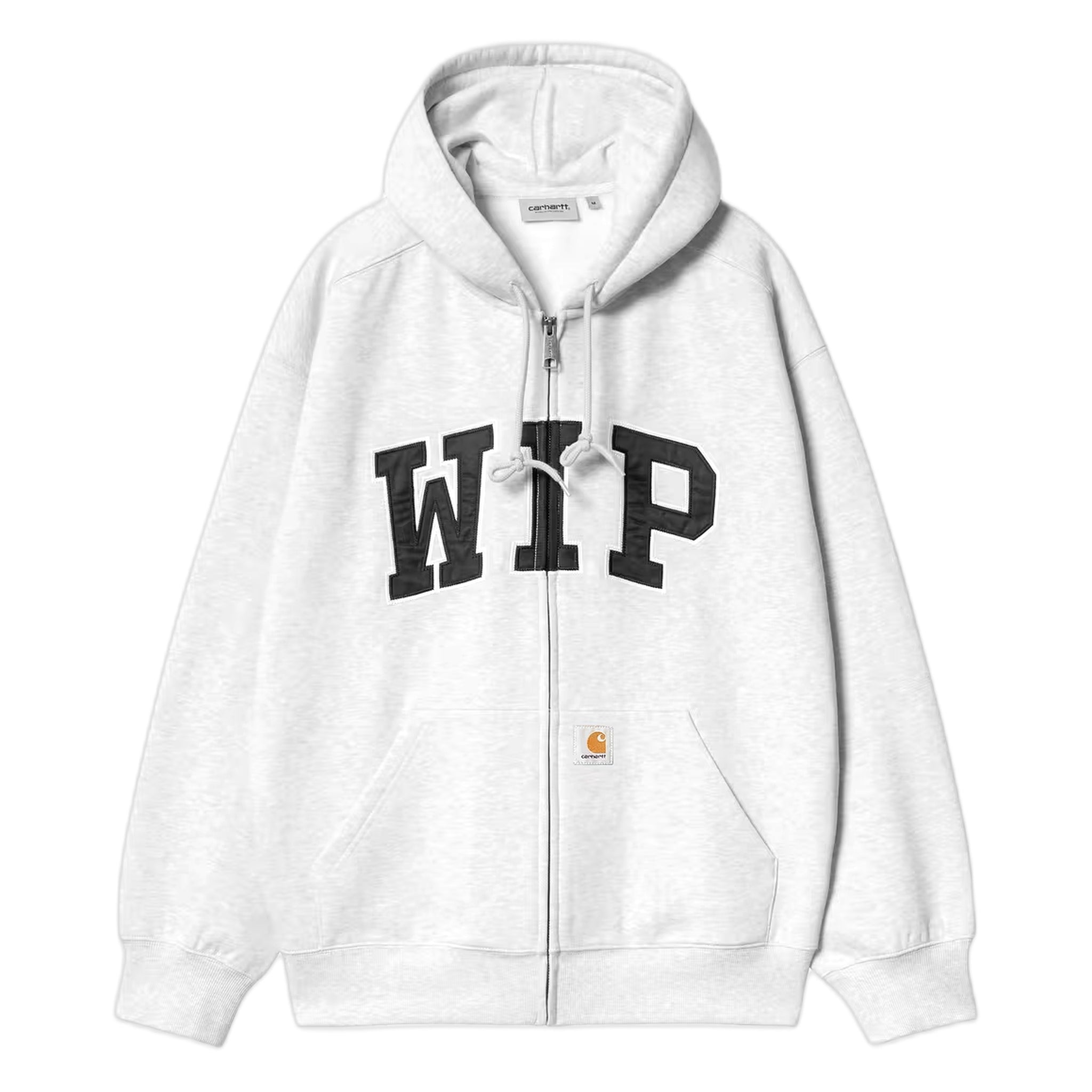 fenol Carhartt Wip chaqueta de sudor con capucha - piedra calentador de ceniza lavado