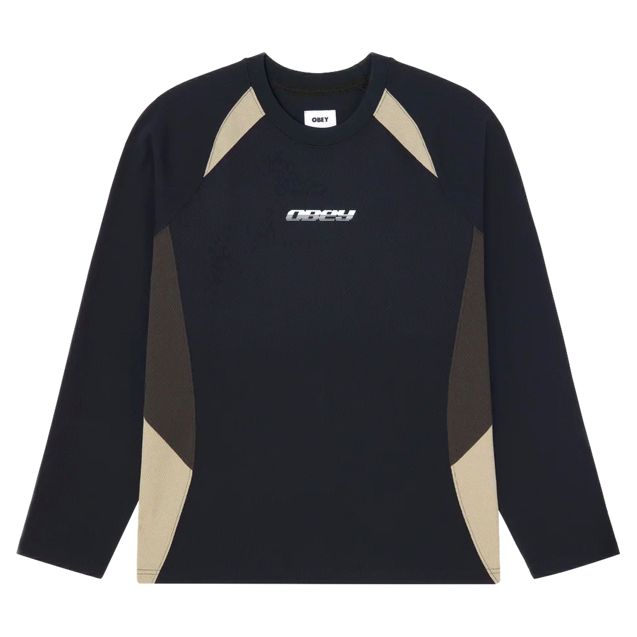manga larga Obey de derecho delta ls - negro multi