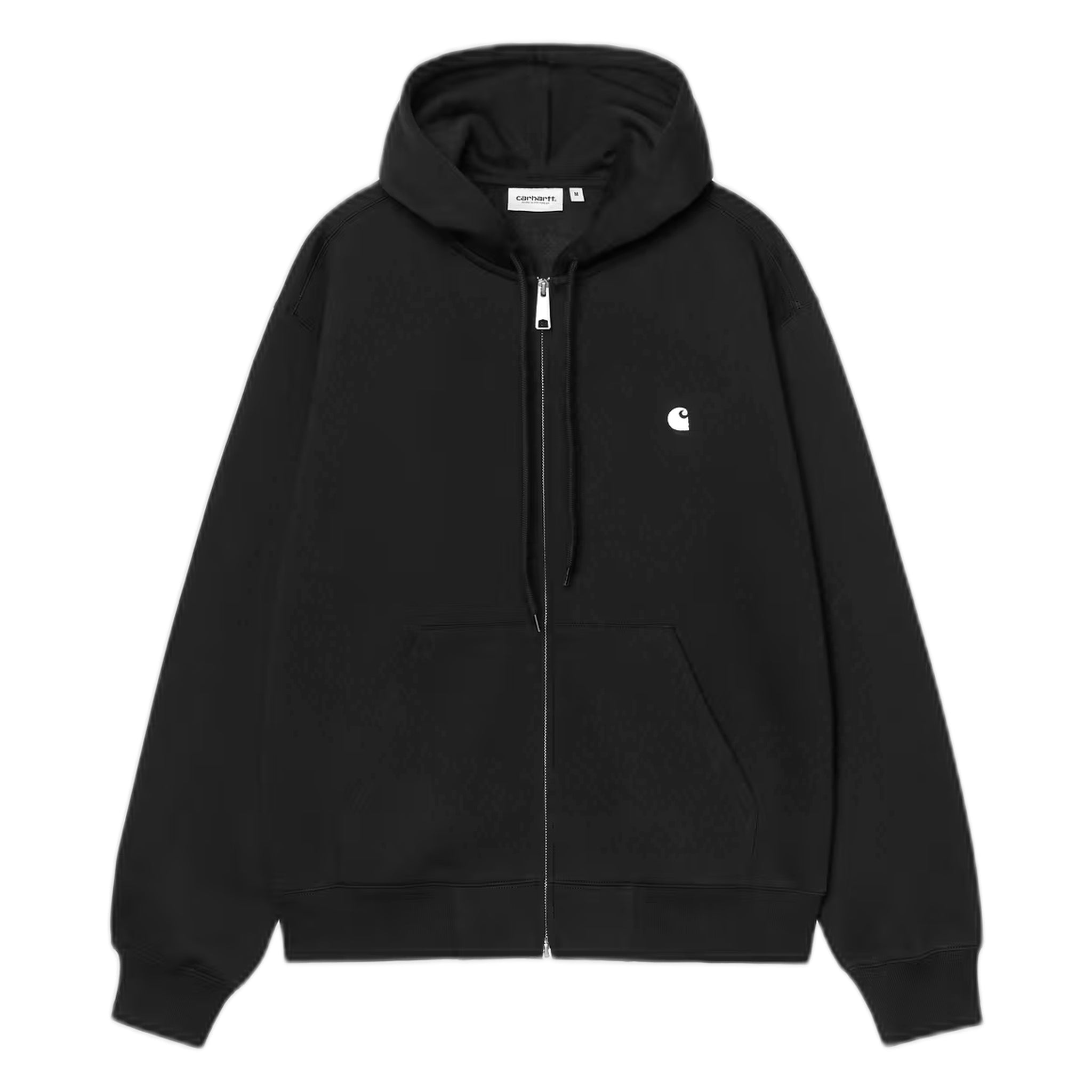 phenol Carhartt Wip hooded mack jacket - black / wax