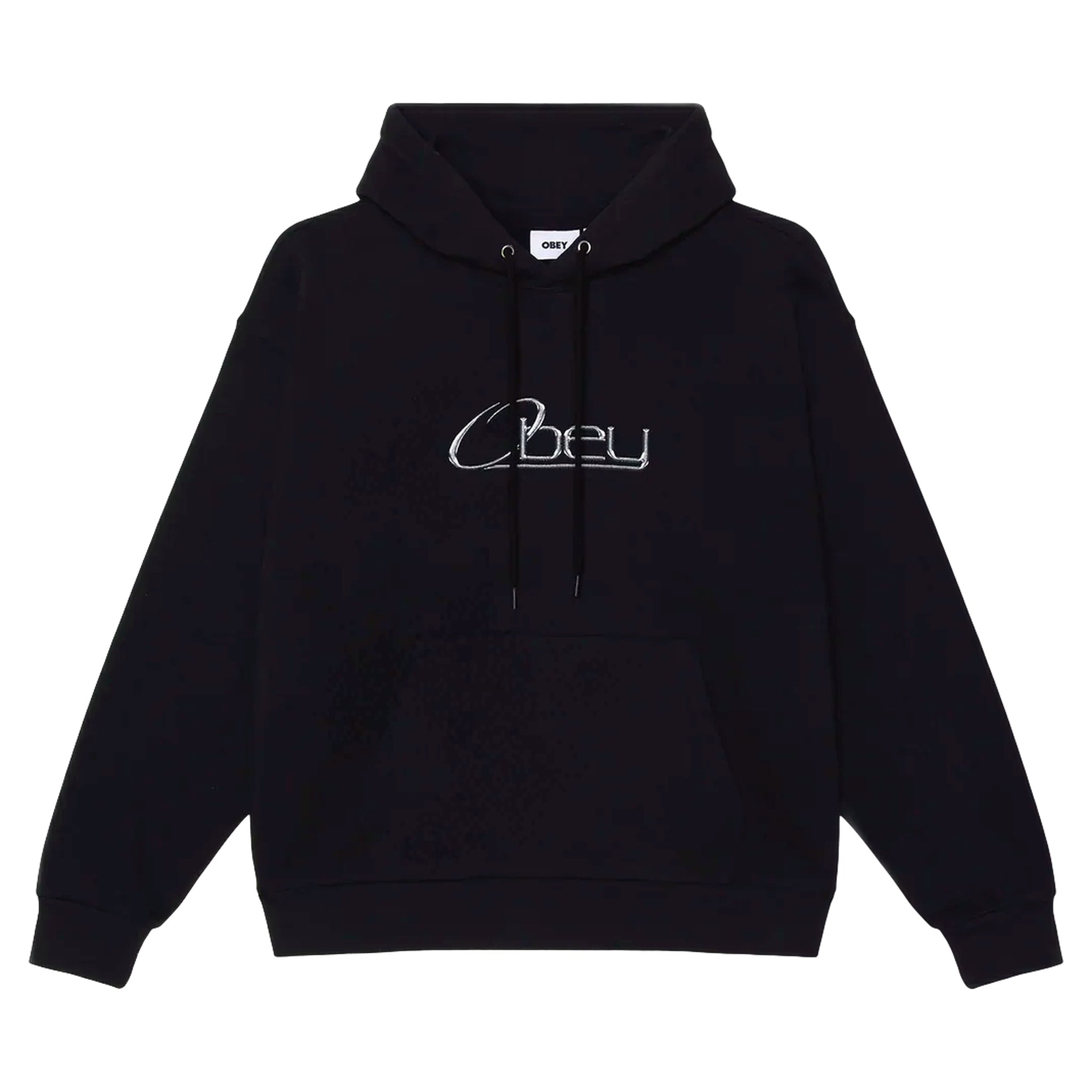 phenol Obey chrome hood fleece - black
