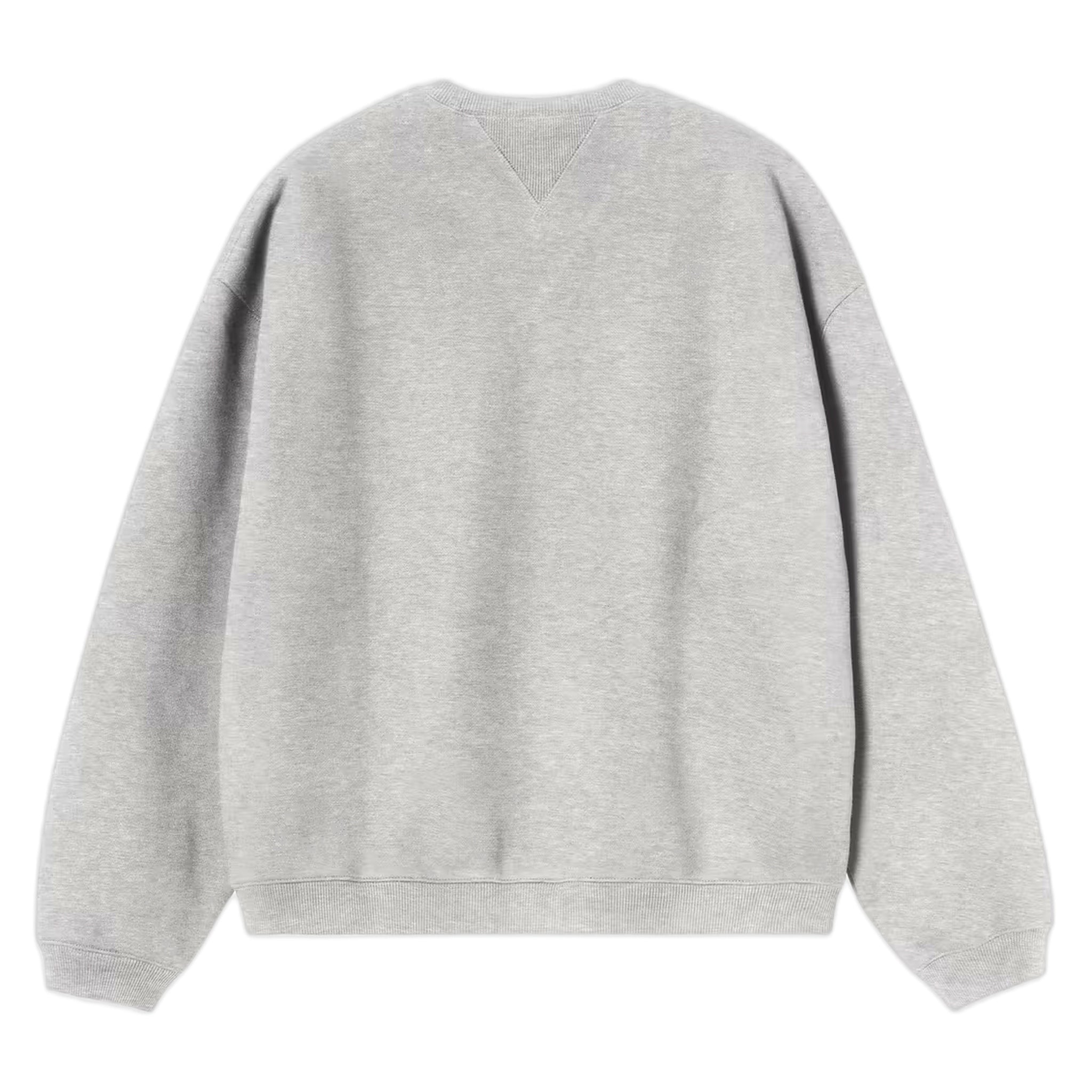 felpa carhartt wip ebbert sweat - grey heather / white