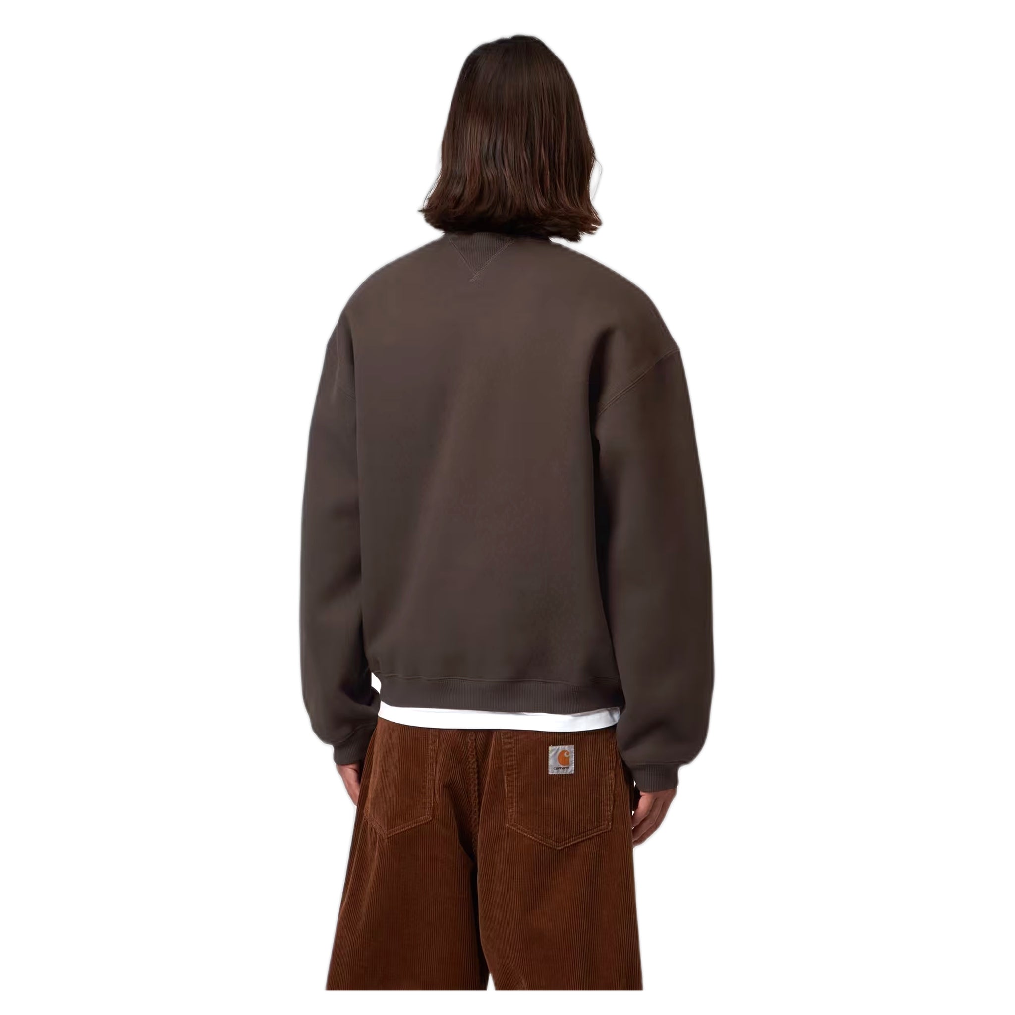 phenol Carhartt Wip Avert sweat - tobacco / white