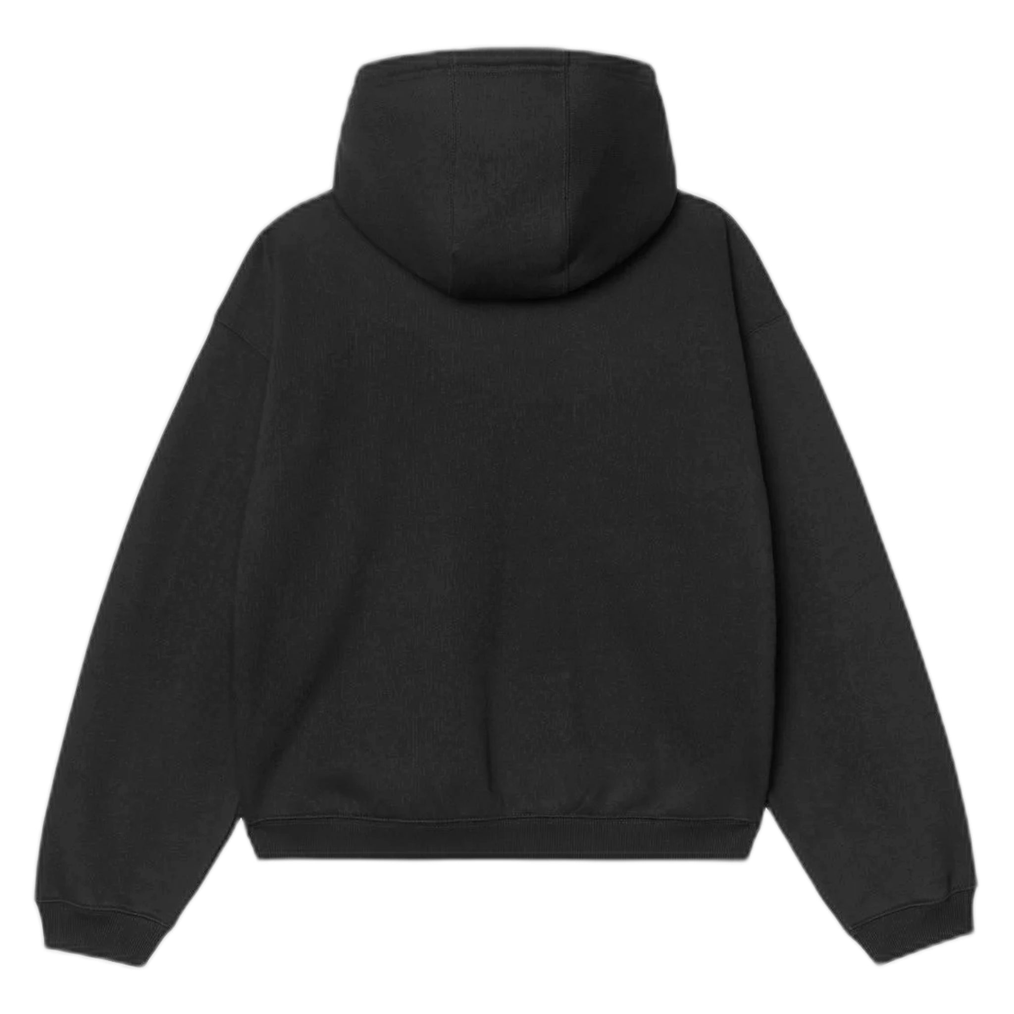 felpa carhartt wip hooded ebbert jacket - black / white
