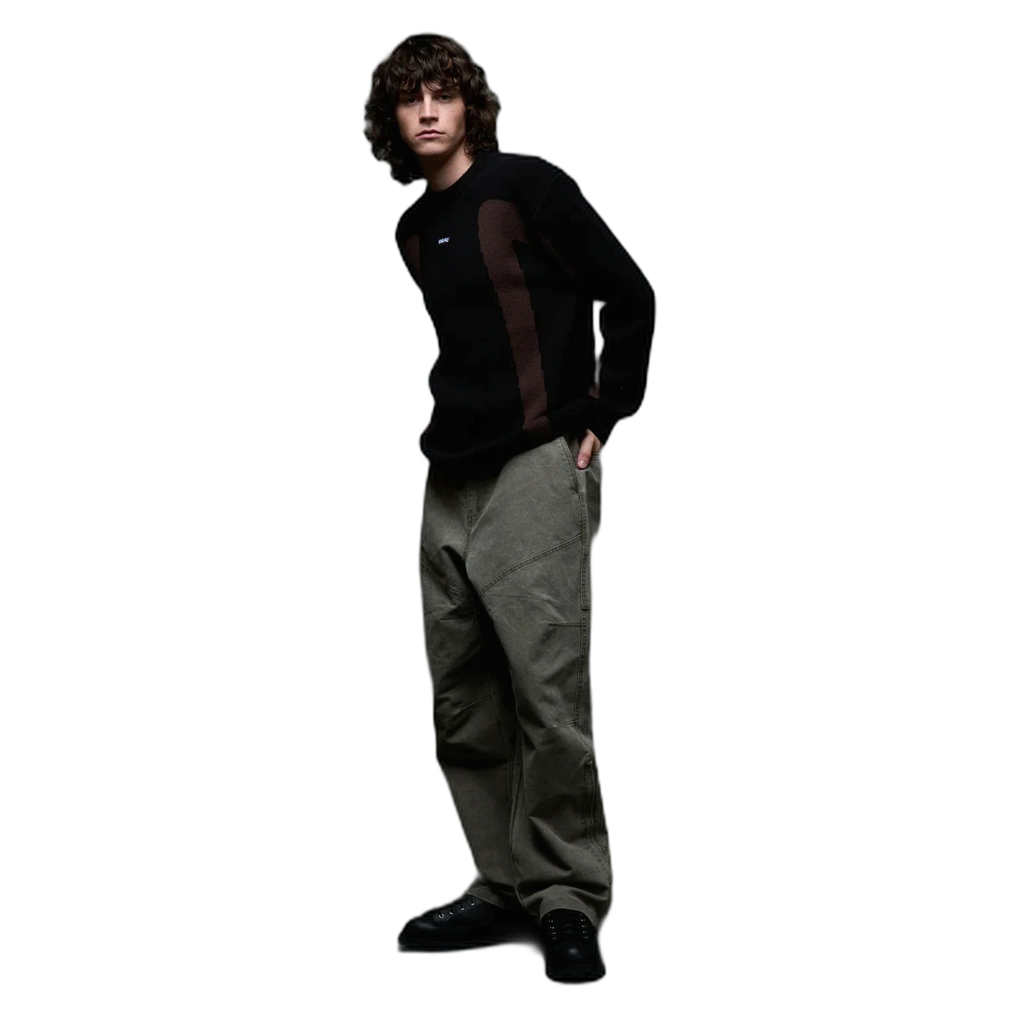 pantaloni obey lukens trail pant - after dark