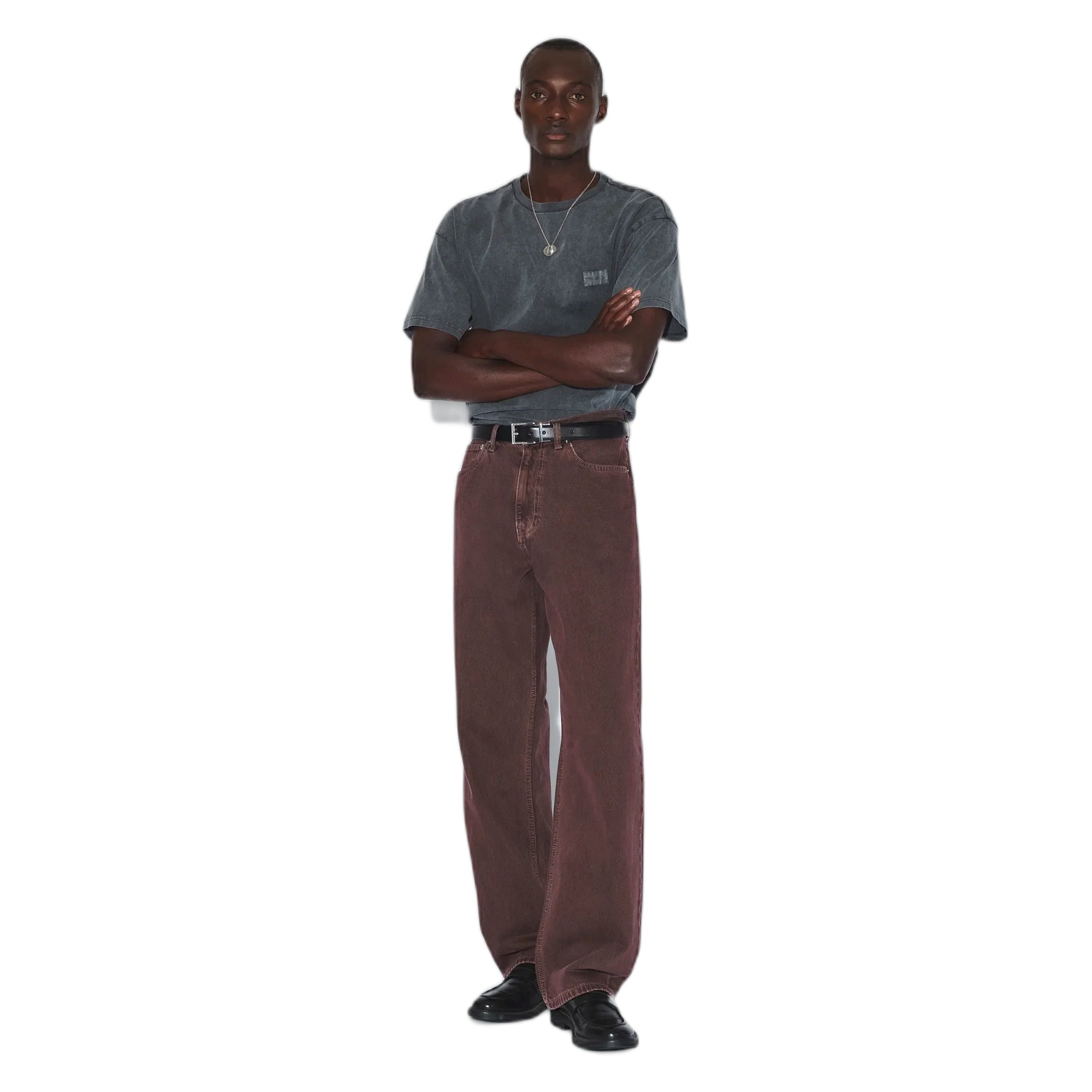 jeans dr.denim omar relaxed - washed aubergine