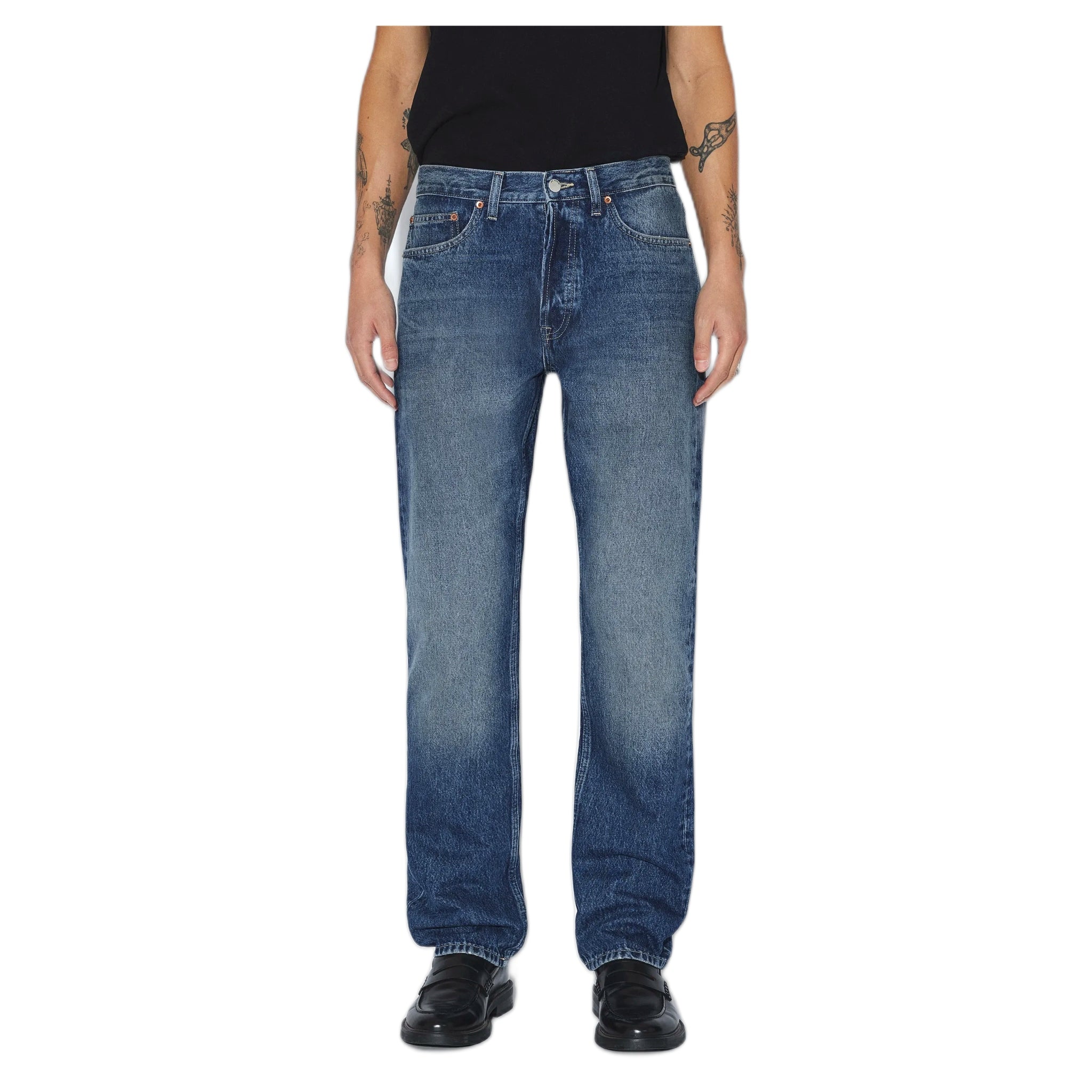 jeans dr.denim dash straight - drif dark used