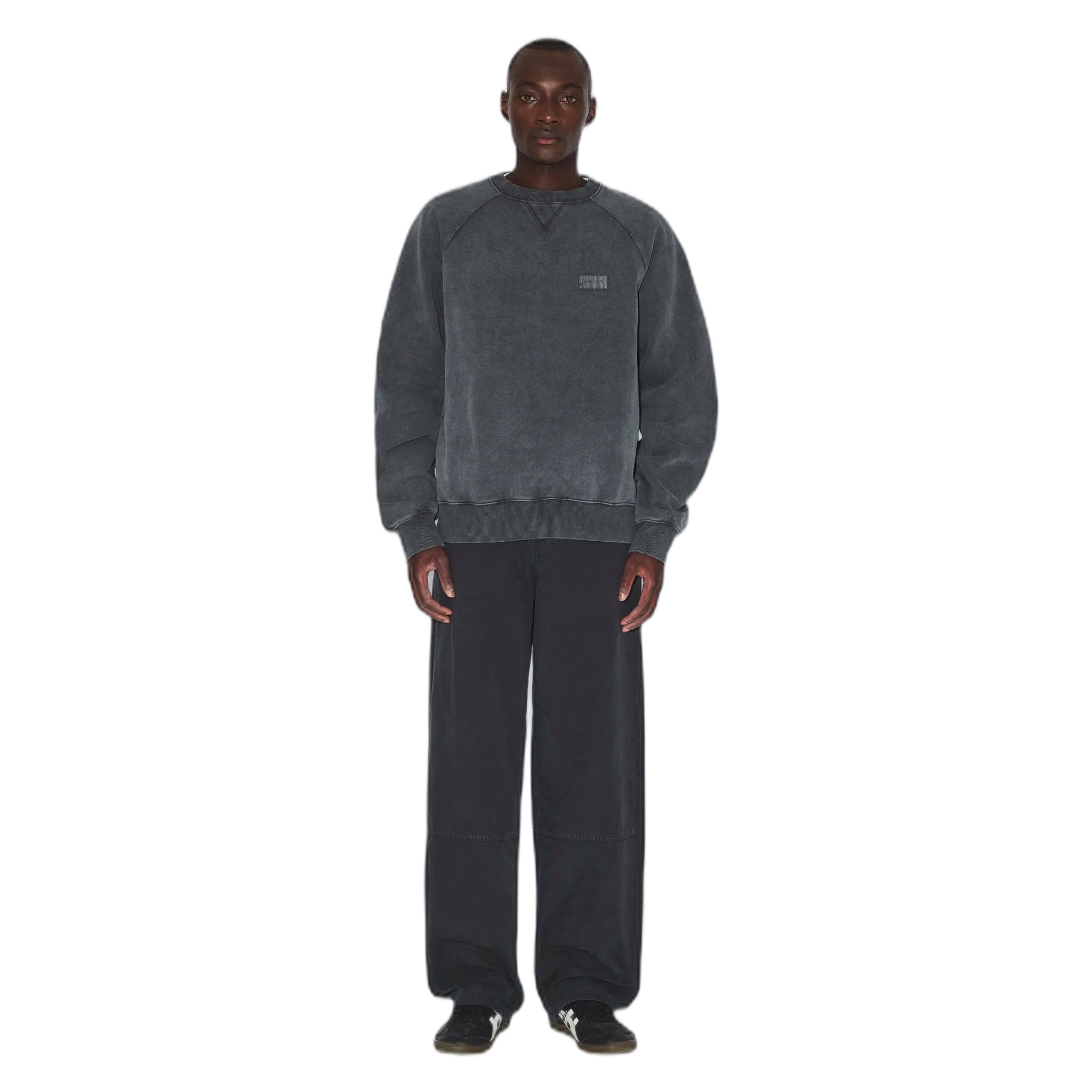 sweater - grey black overdye