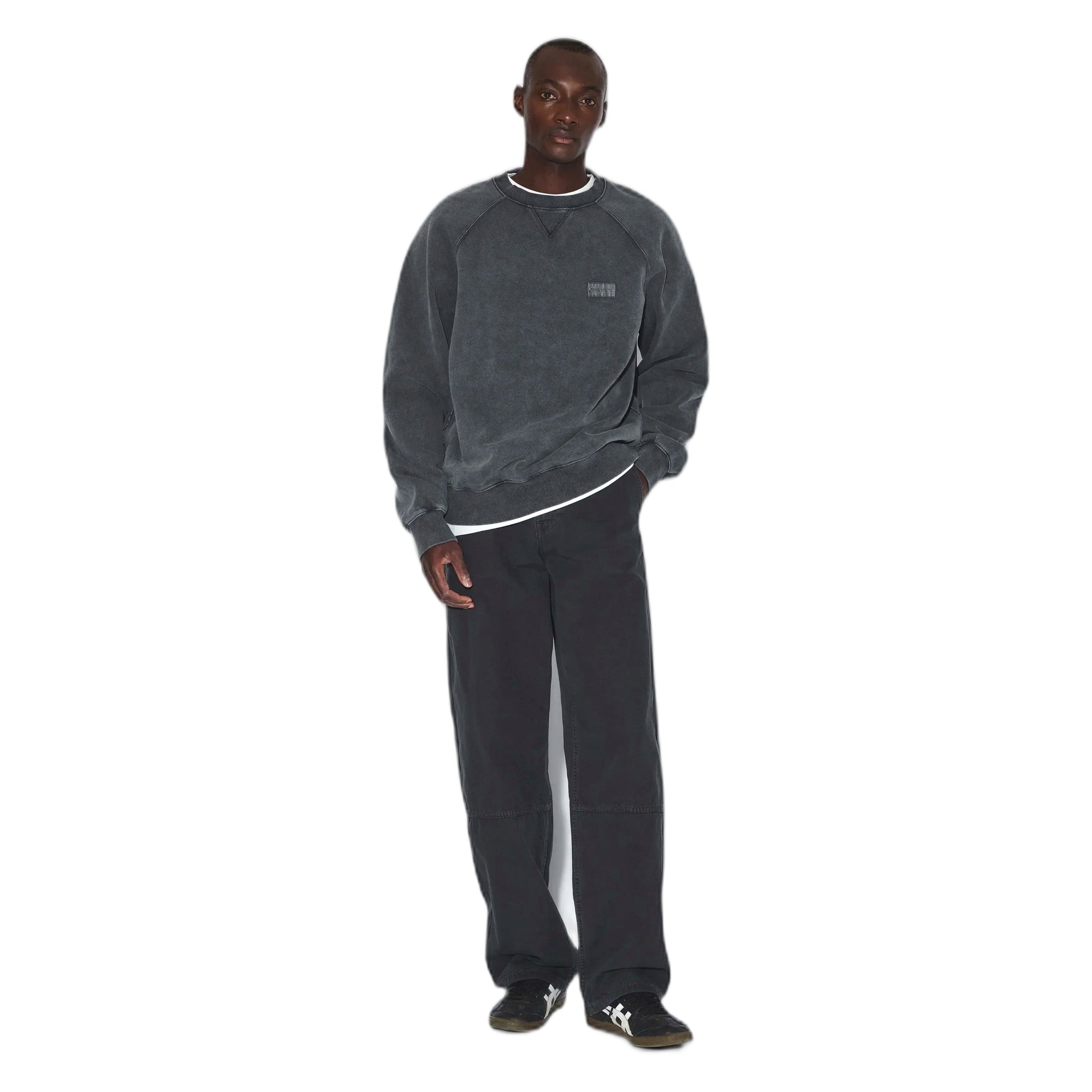 sweater - grey black overdye