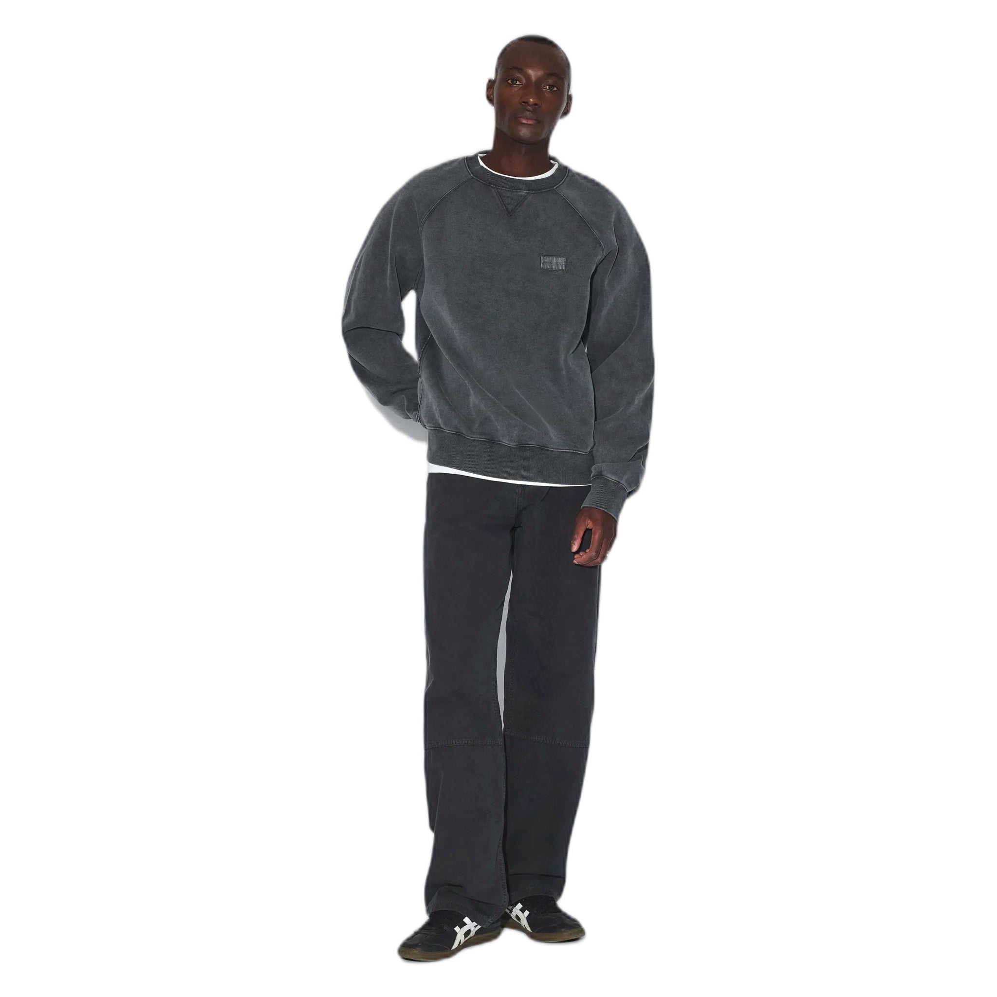 sweater - grey black overdye