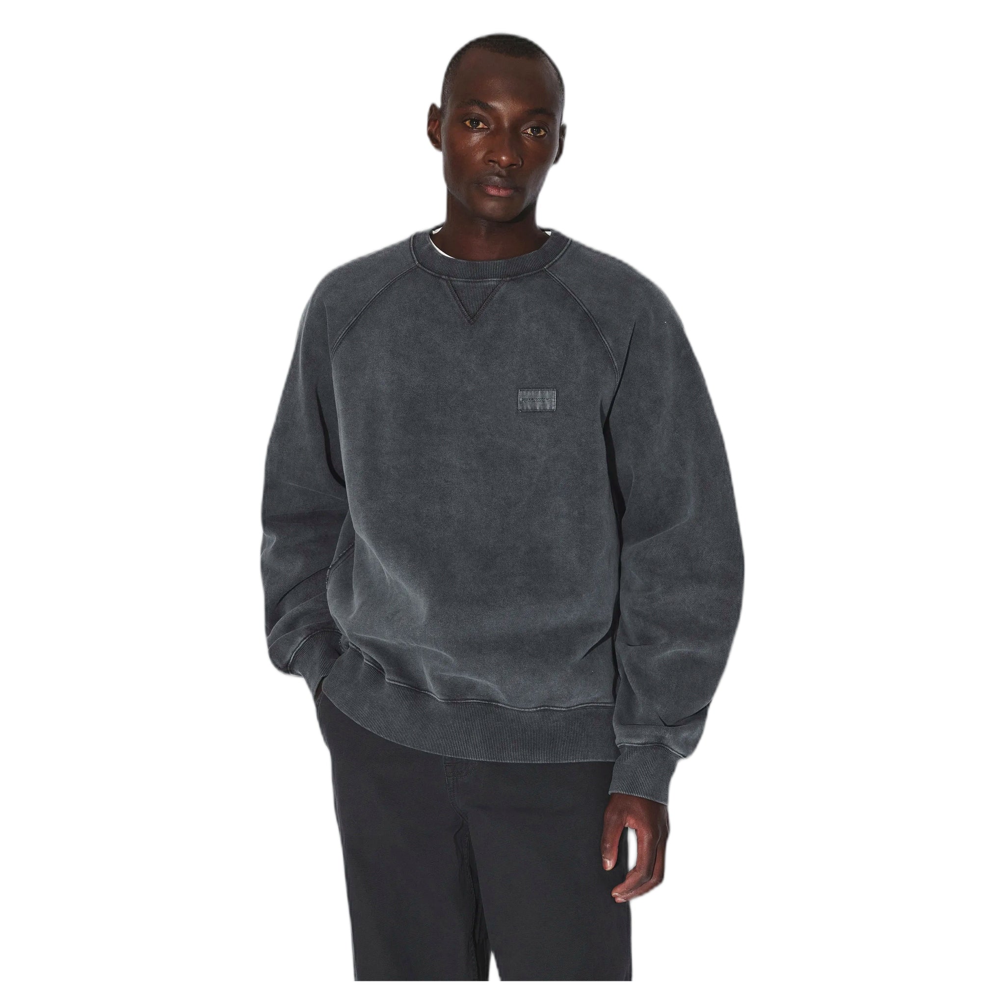 sweater - grey black overdye